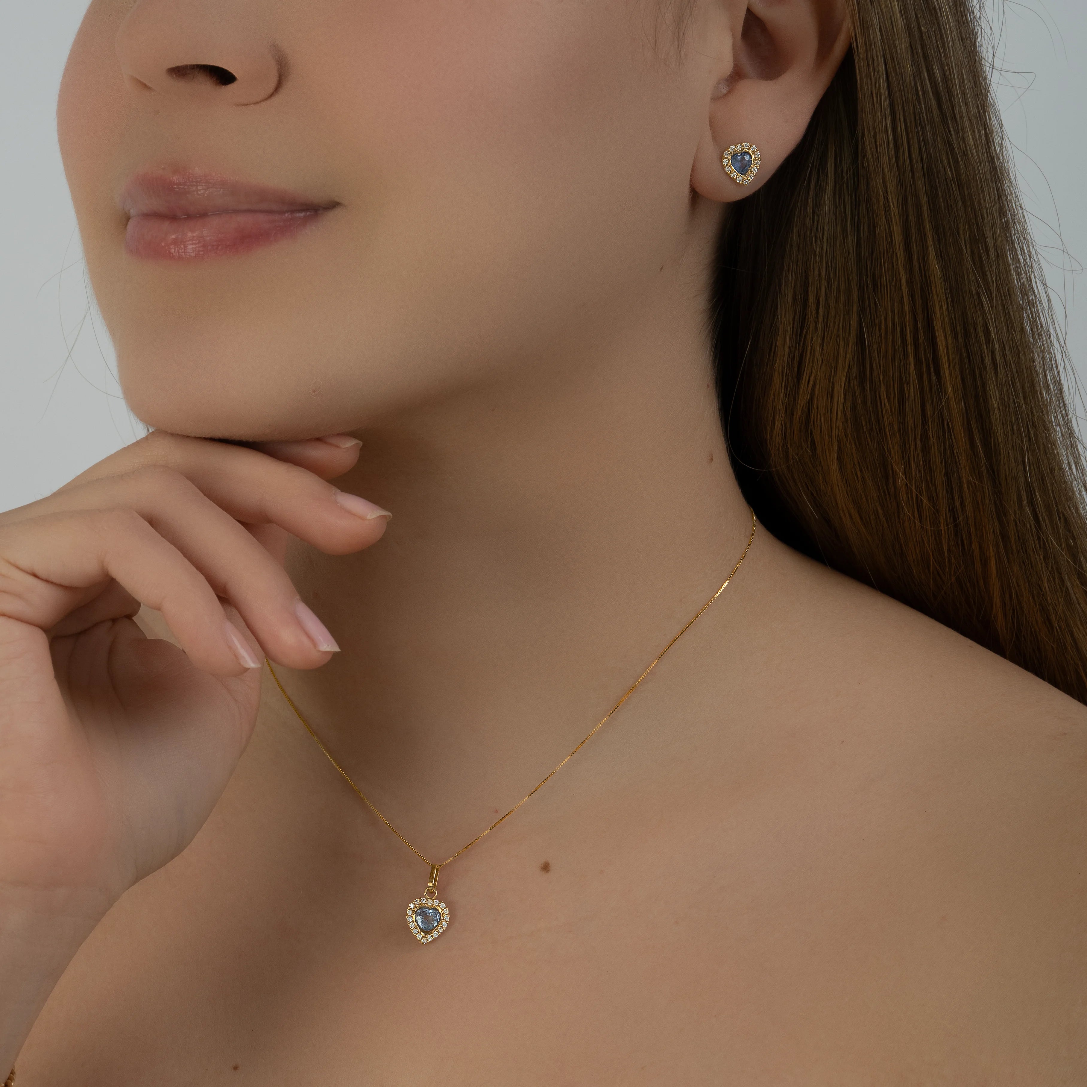 Set Zafiro Corazon