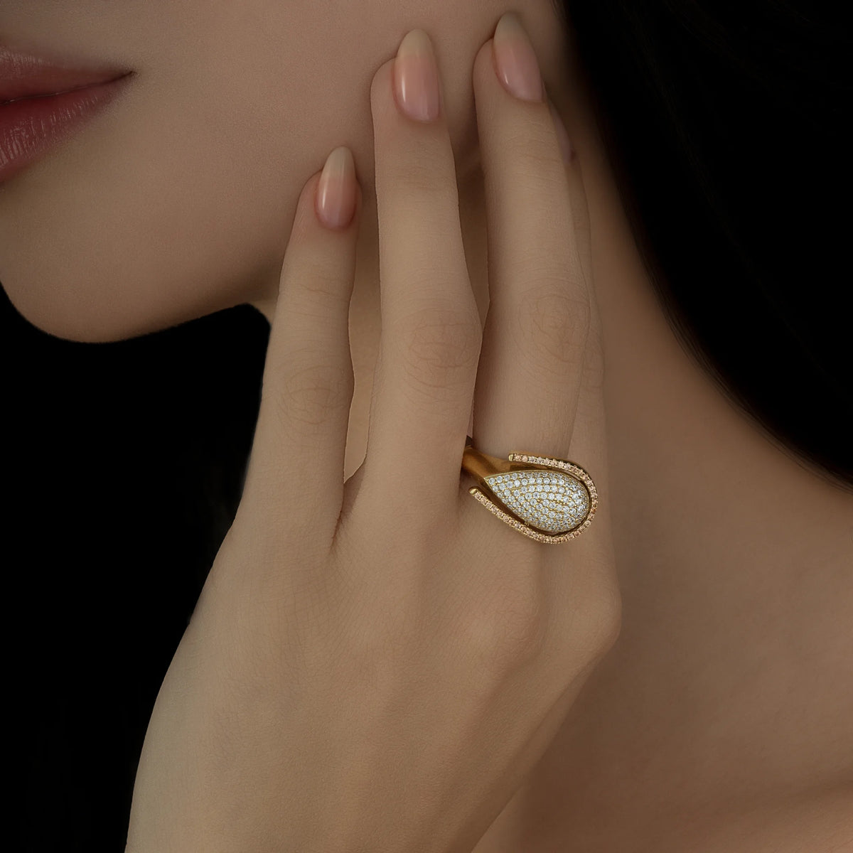 Anillo Gota Casting Talla 6 1/4