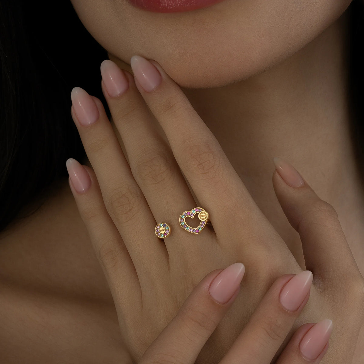 Anillo Corazon Clavo Talla 7 1/2