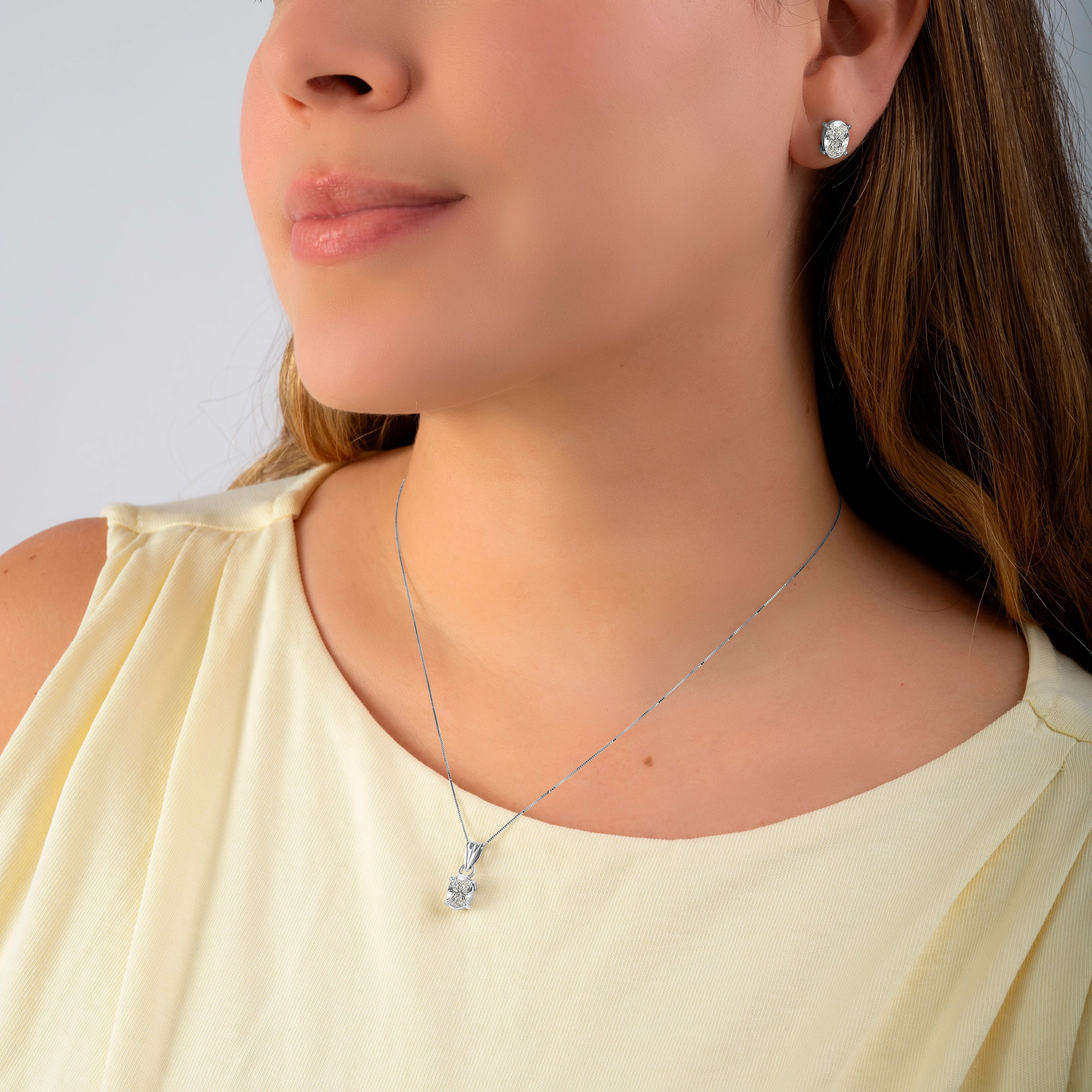 Set Diamantes Lab. Oval