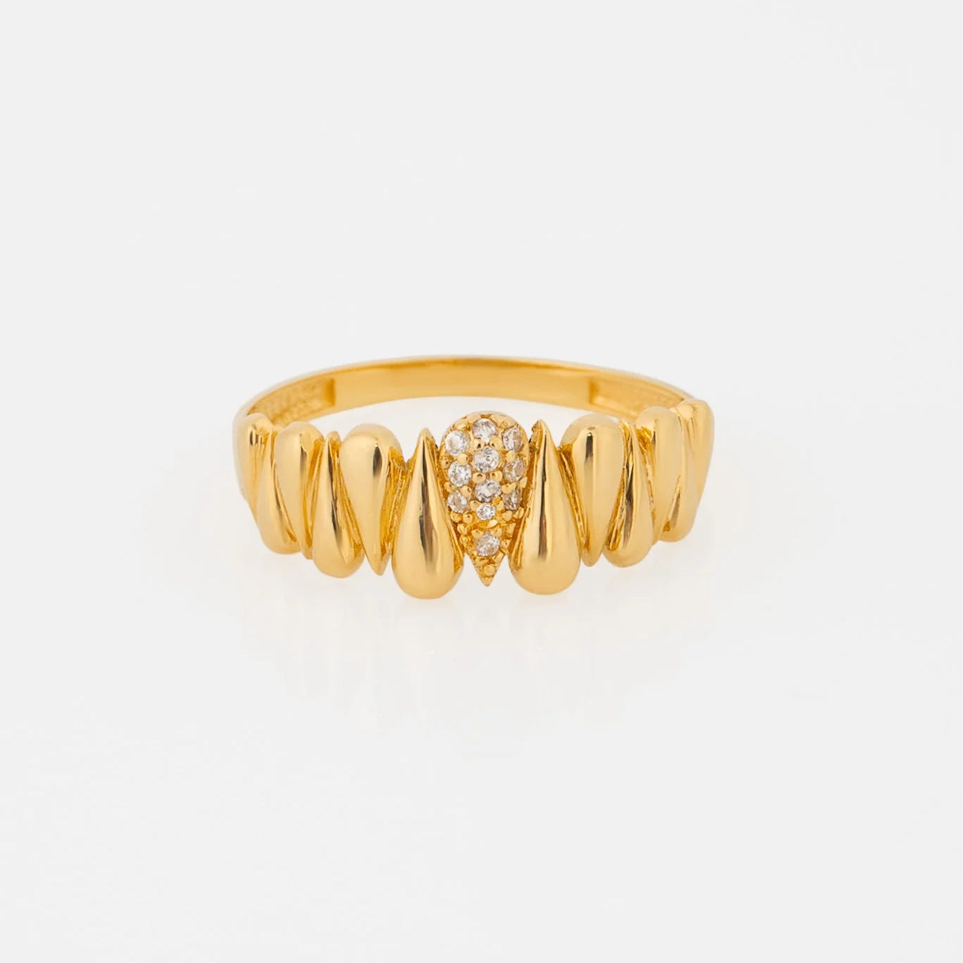 Anillo Gotas Talla 8 1/4