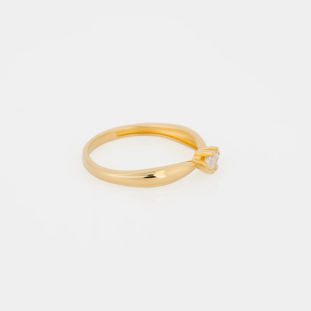 Anillo Solitario Talla 6 1/4