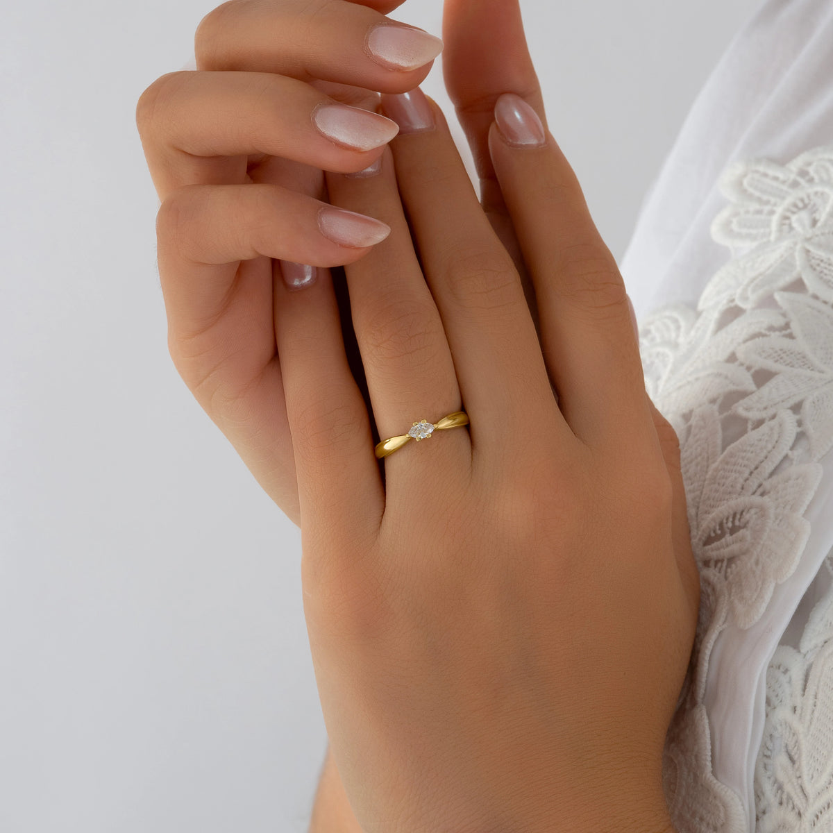 Anillo Solitario Talla 6 1/4