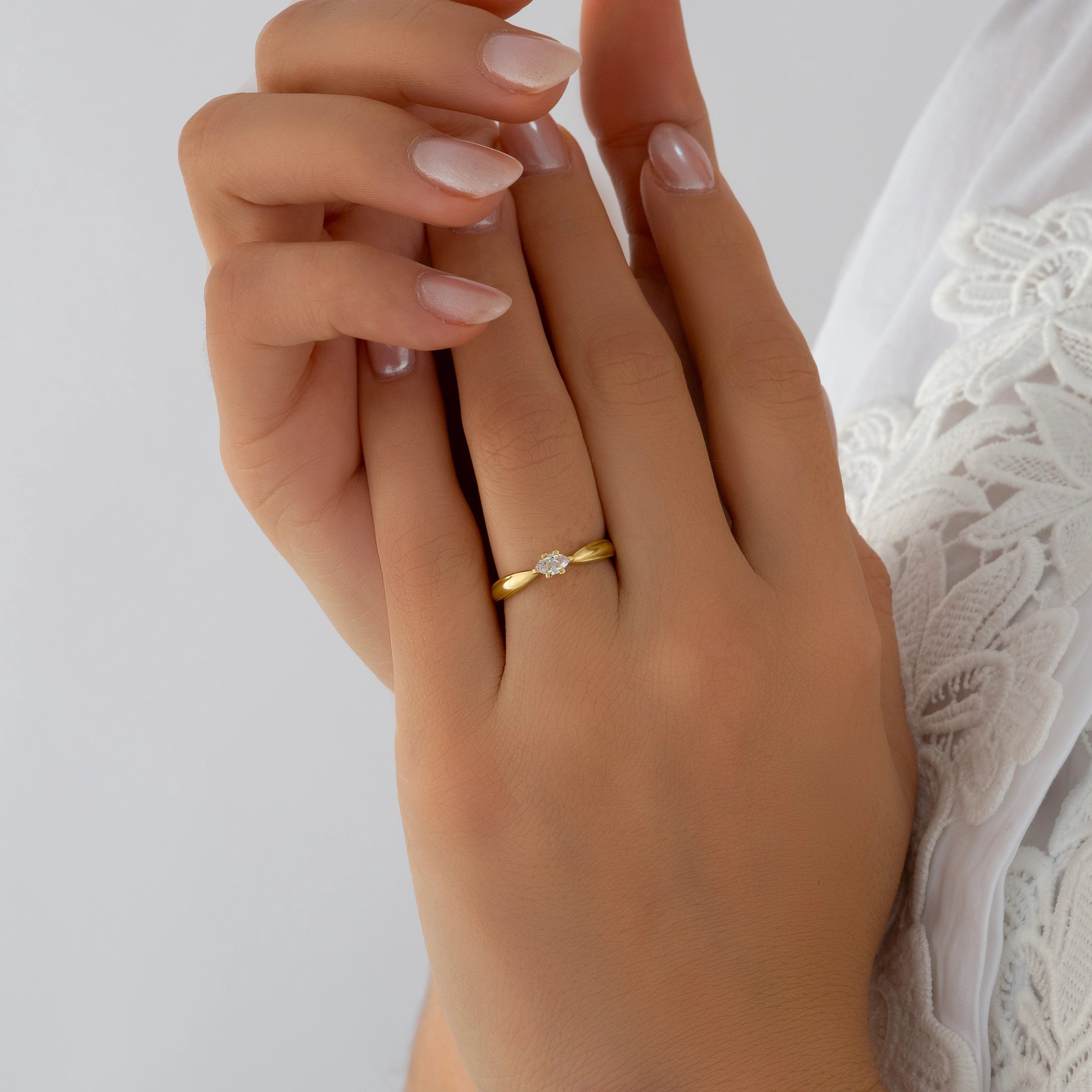 Anillo Solitario Talla 6 1/4