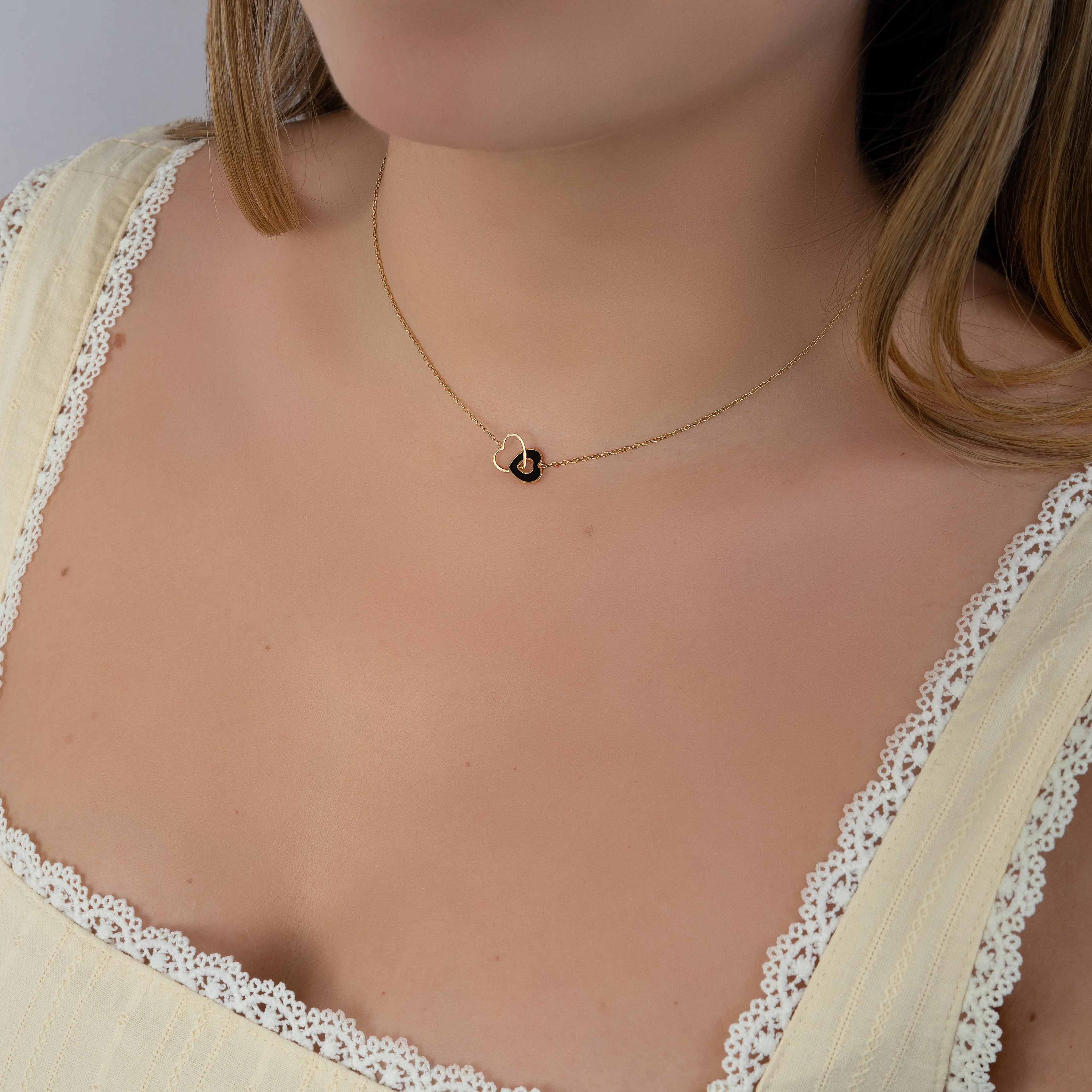 Cadena Corazones 40cm