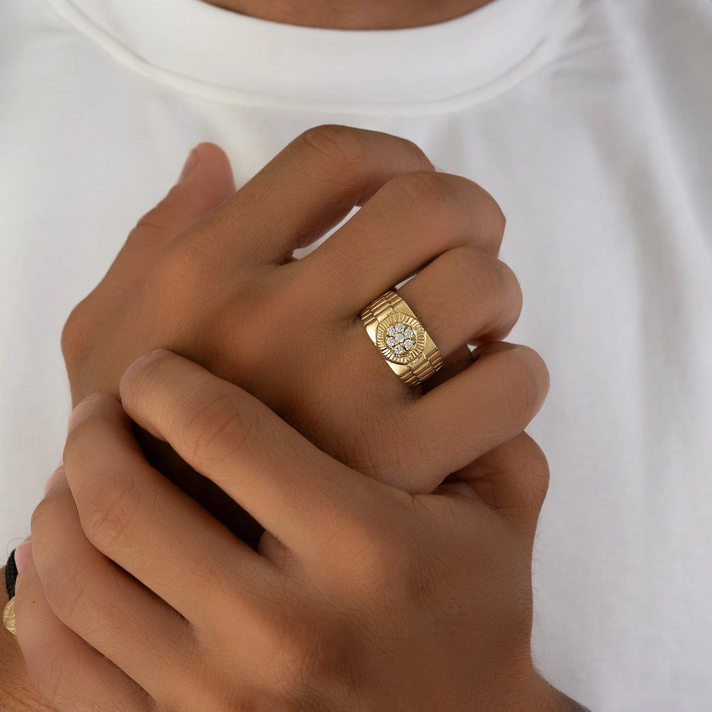 Anillo Circulo Talla 8 1/2