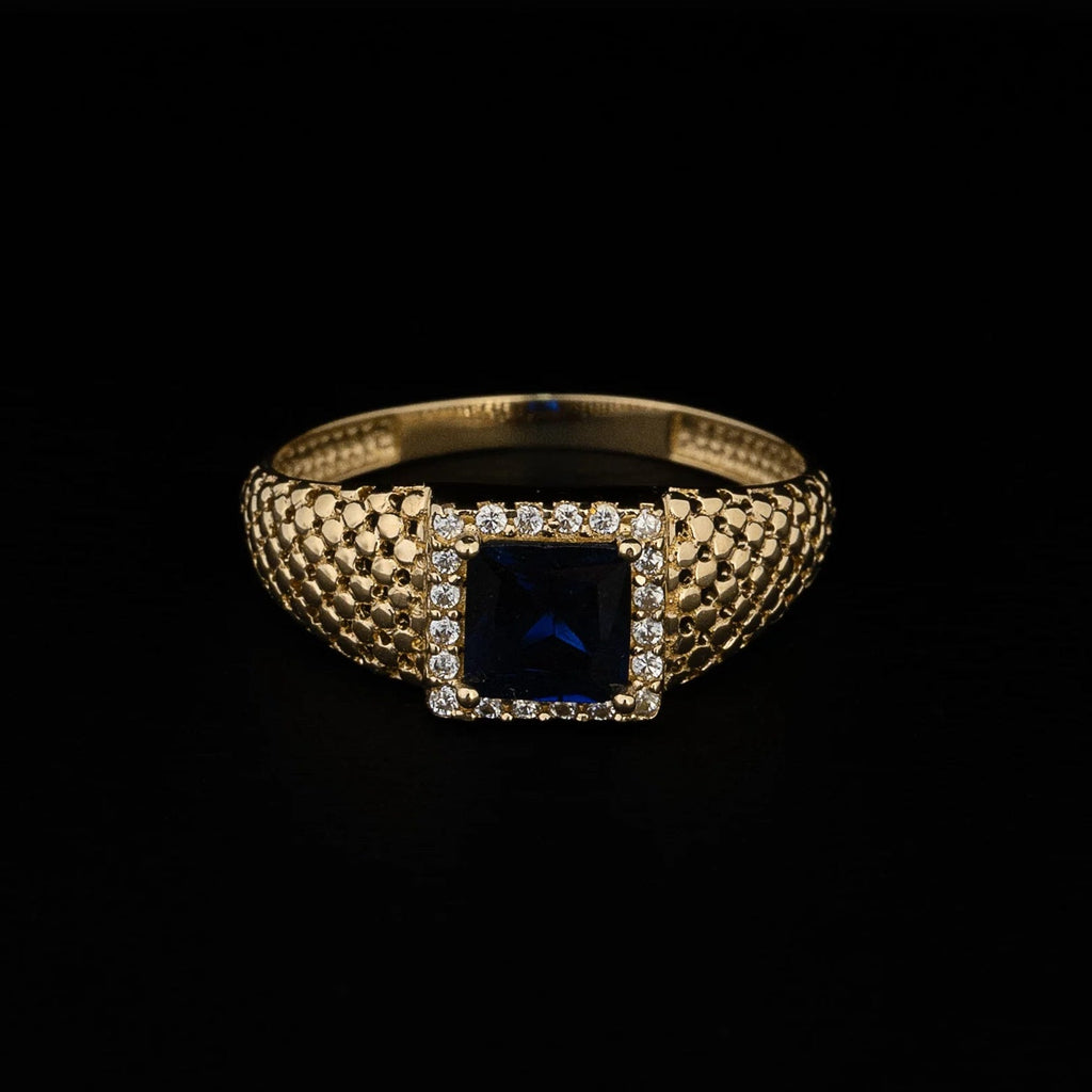Anillo Azul Talla 9 1/2