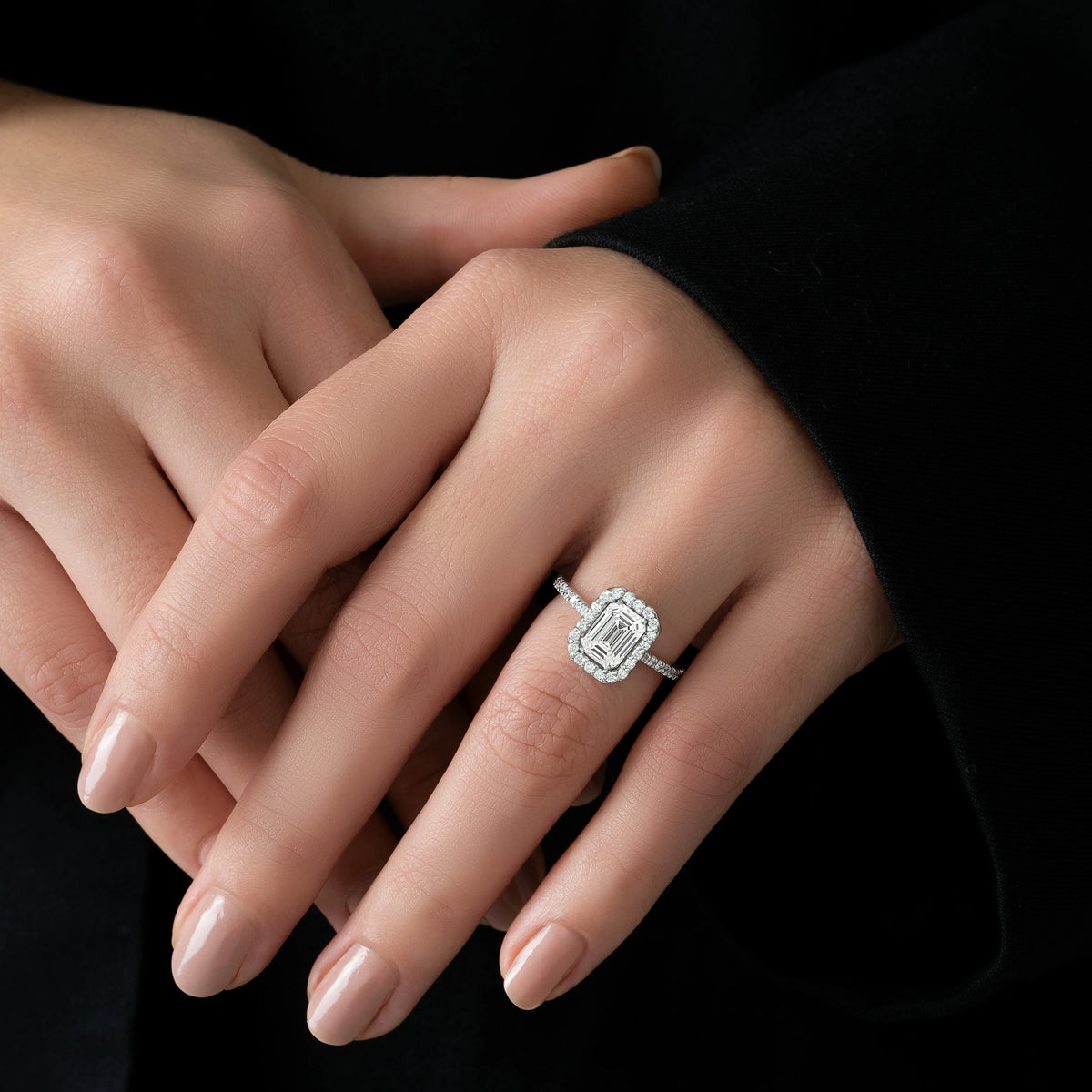 Anillo De Compromiso Diamantes Lab.