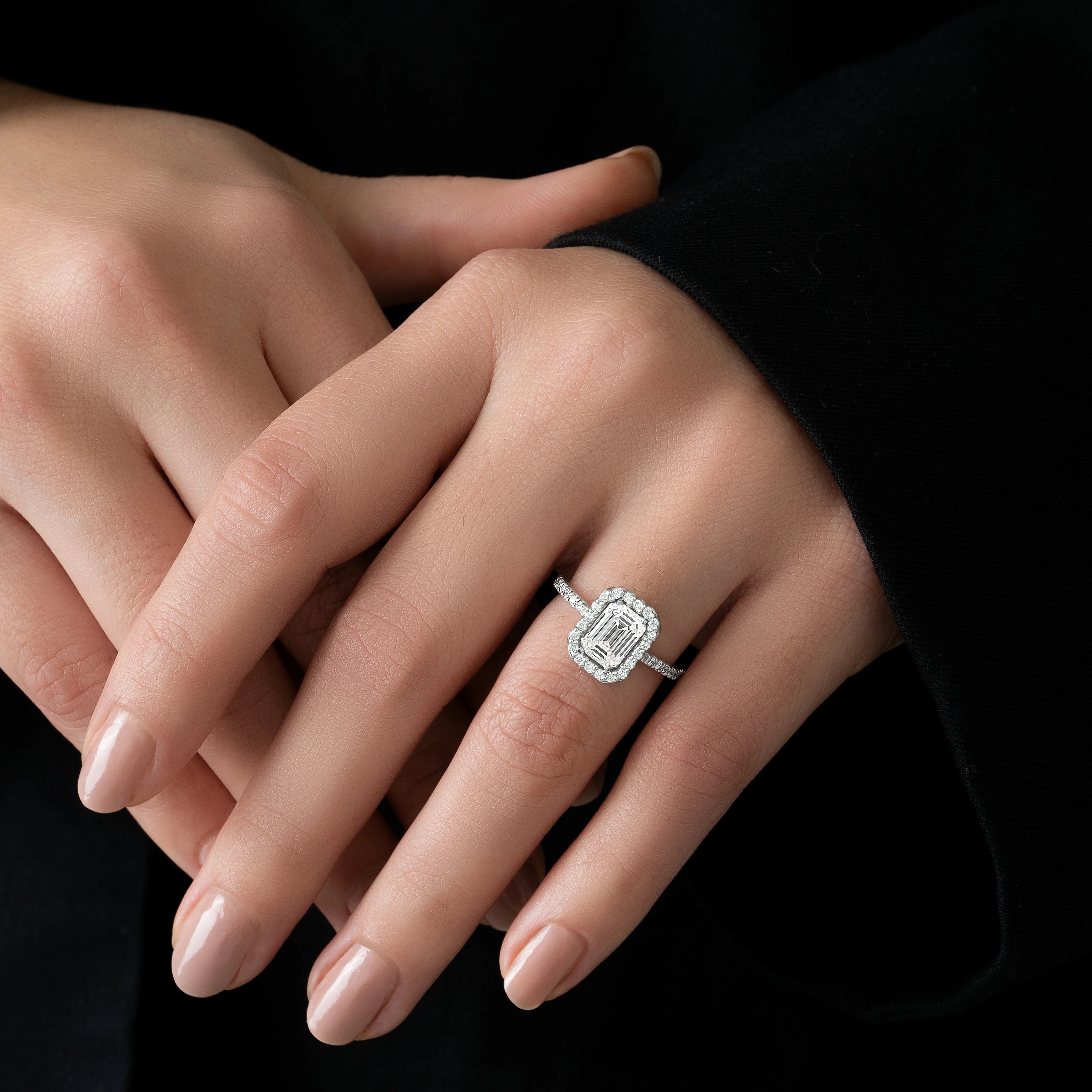 Anillo De Compromiso Diamantes Lab.