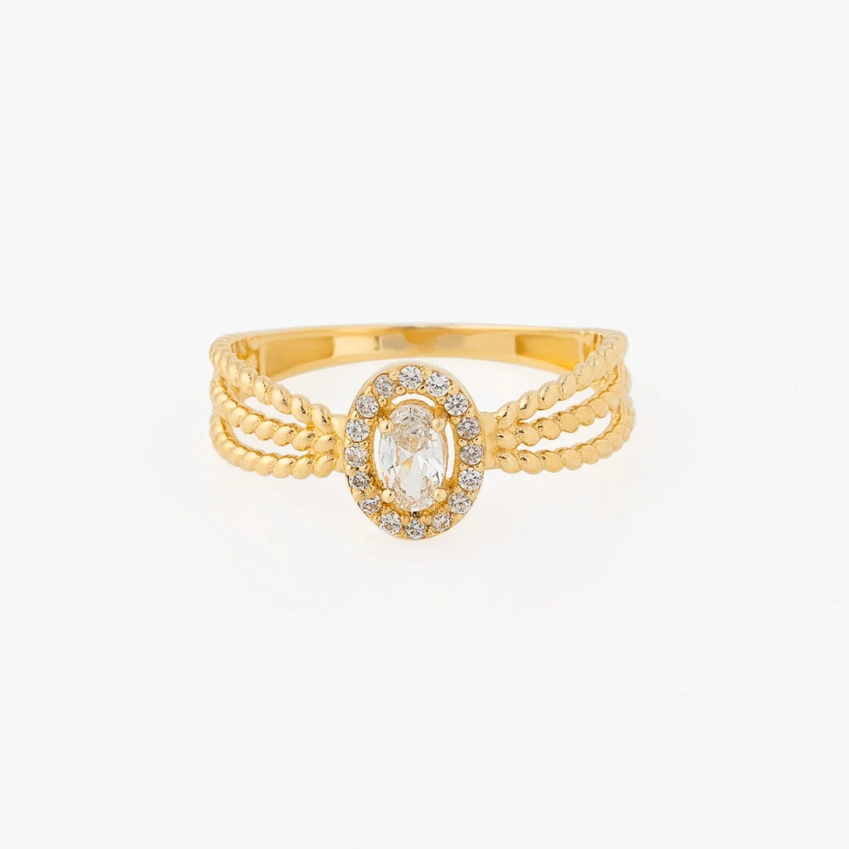 Anillo Oval Talla 7 1/4