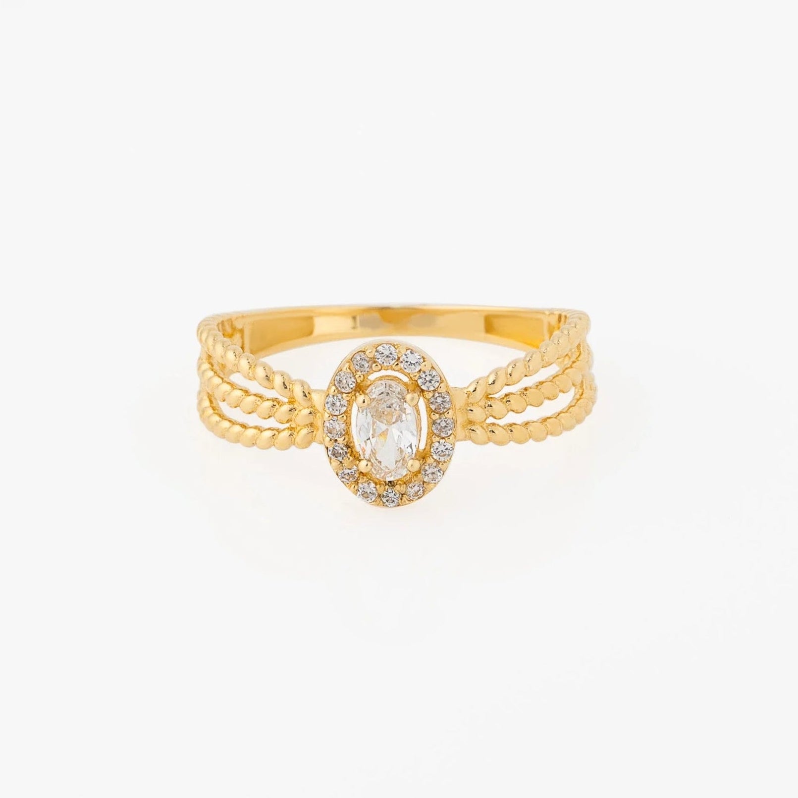 Anillo Oval Talla 7 1/4