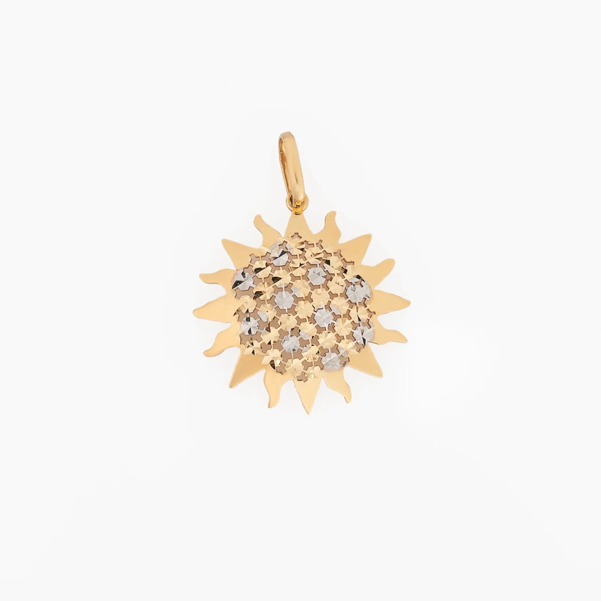 Dije Sol Diamantado 2.8cm