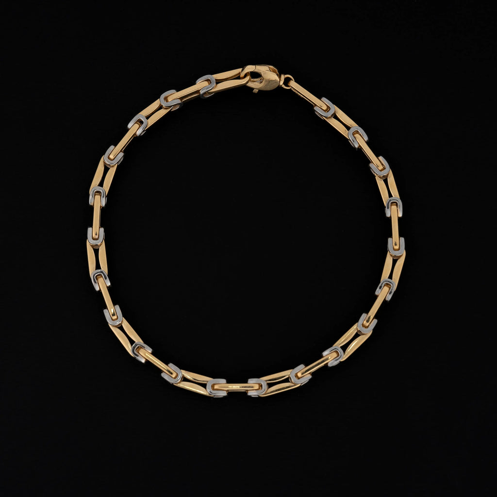 Pulsera Tejido Bicolor 20cm