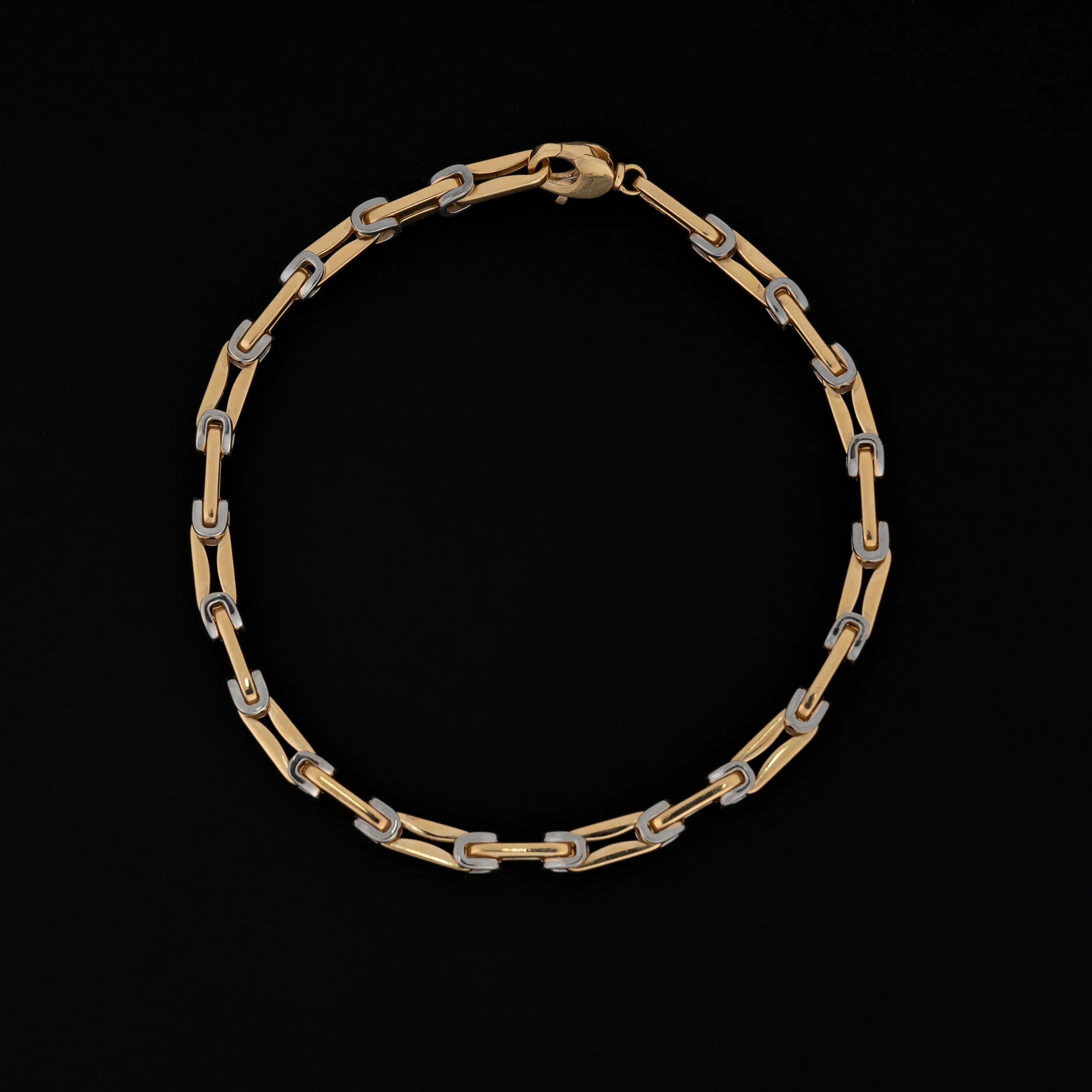 Pulsera Tejido Bicolor 20cm