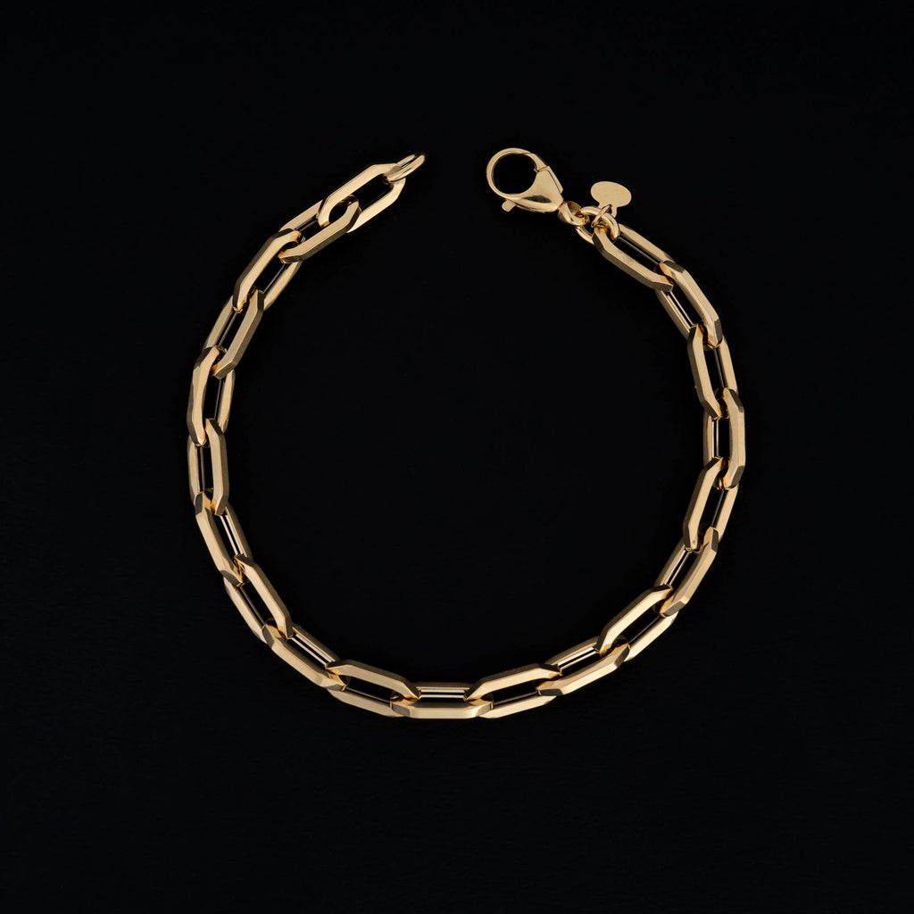 Pulsera Tejido Paper Clip 19cm