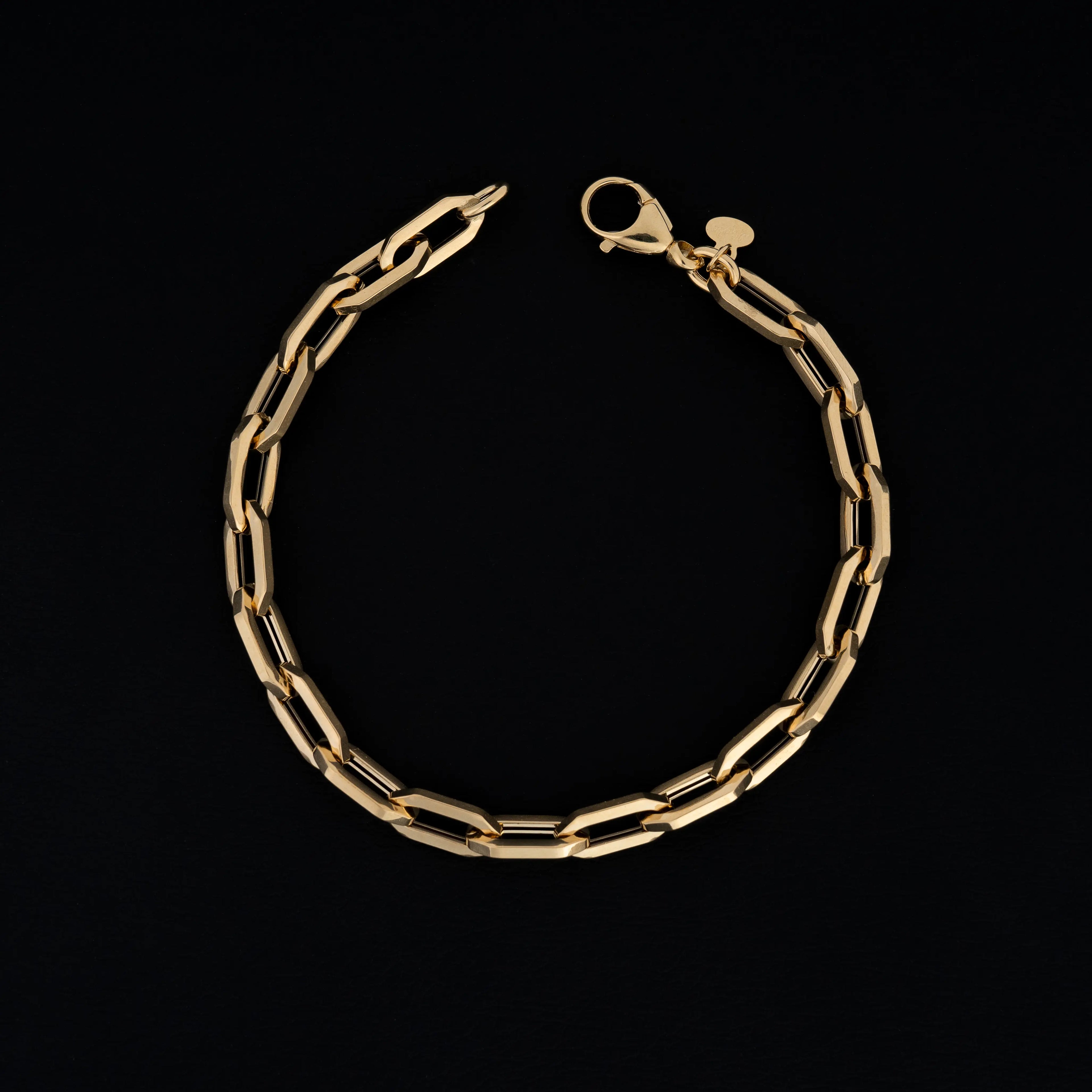 Pulsera Tejido Paper Clip 19cm