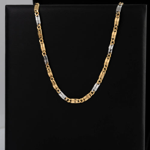 Cadena Plana Bicolor 60cm