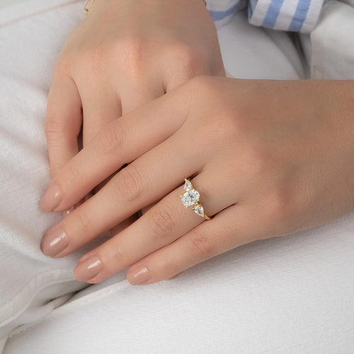 Anillo De Compromiso Diamantes Lab.