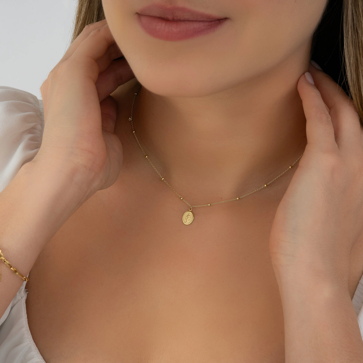 Cadena Virgen Milagros 40cm