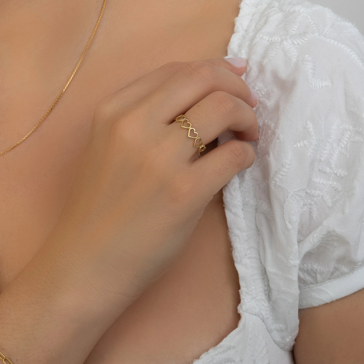 Anillo Corazón Infinito Talla 7 1/2