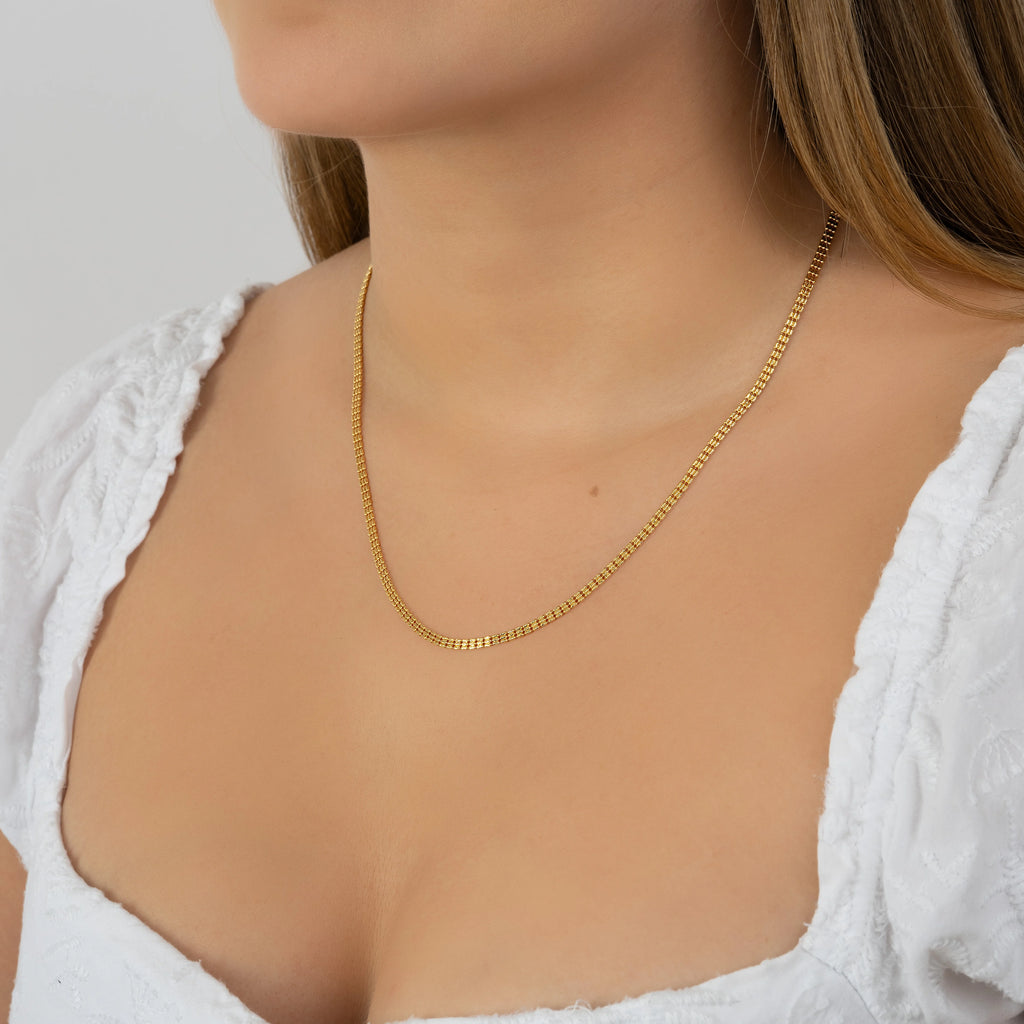 Cadena Grano Dorado 50cm