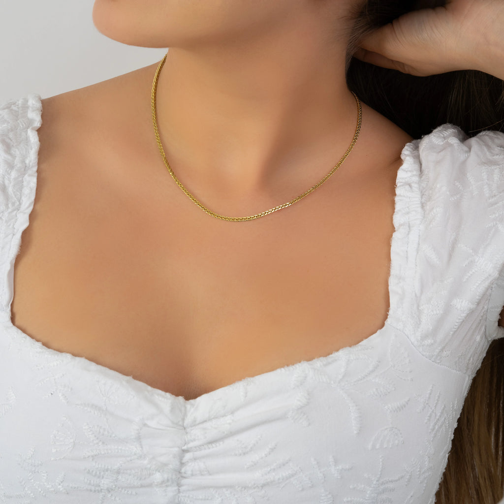 Cadena Tejido Espiga 45cm