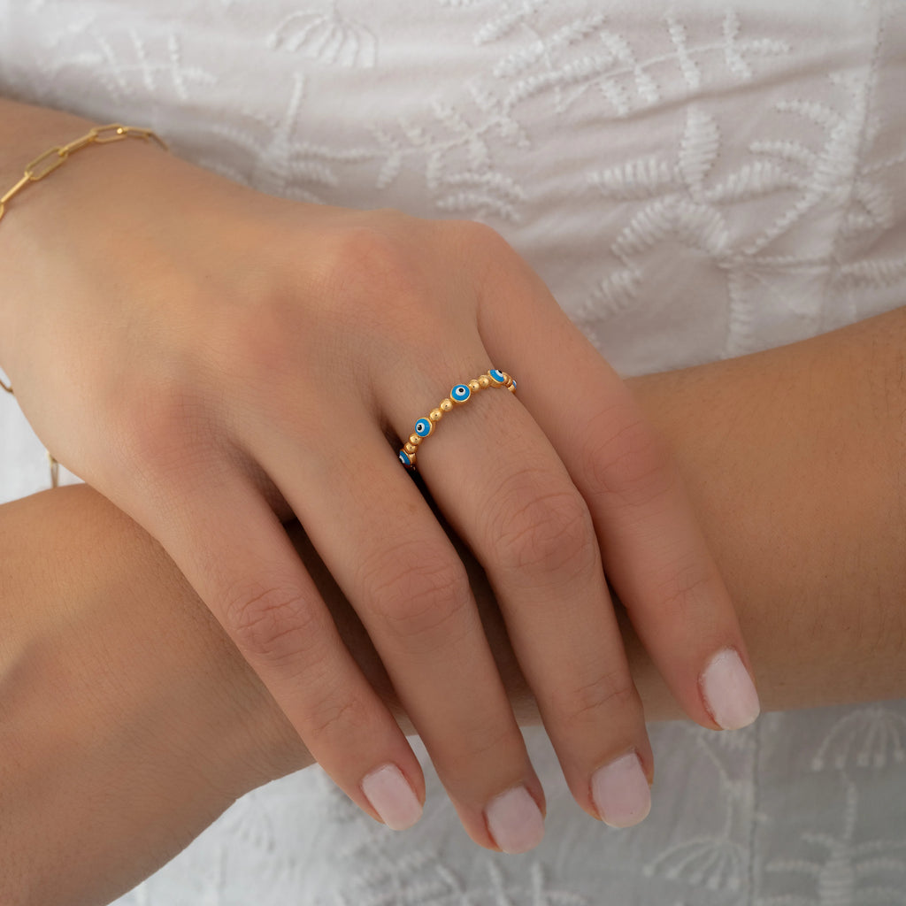 Anillo Ojo Turco Talla 8