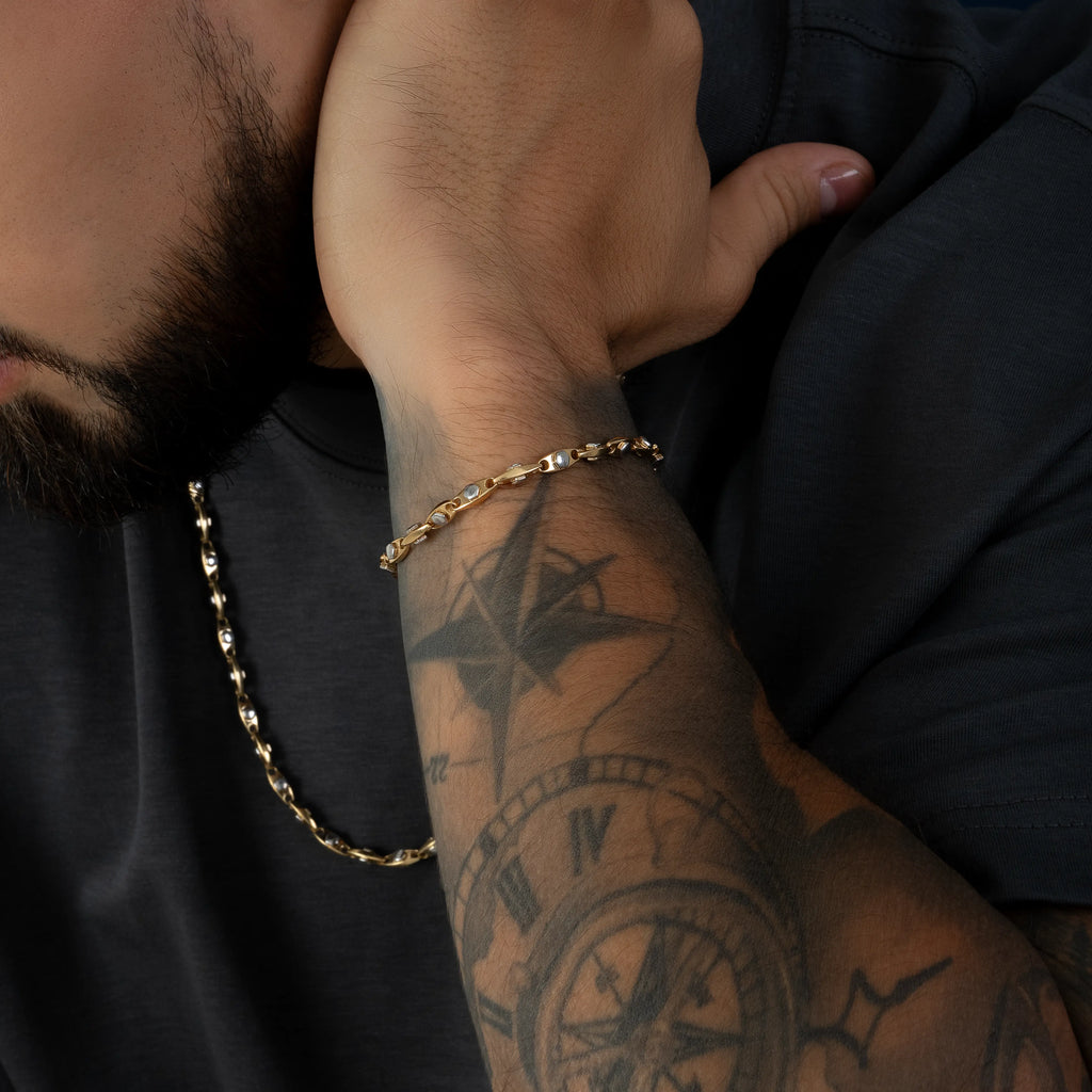 Pulsera Tejido Clavo 20cm