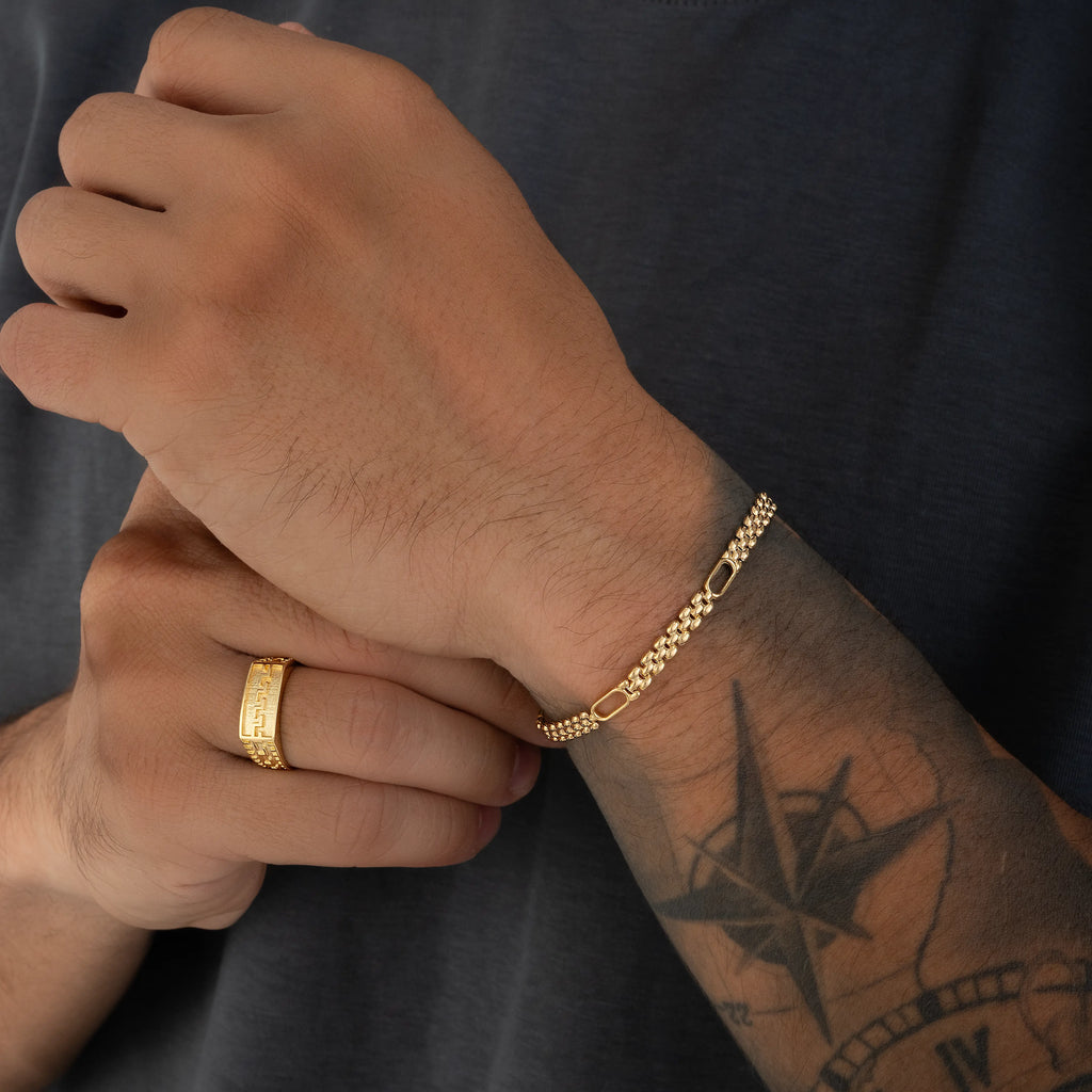 Pulsera Tejido Semi Carrete 18cm