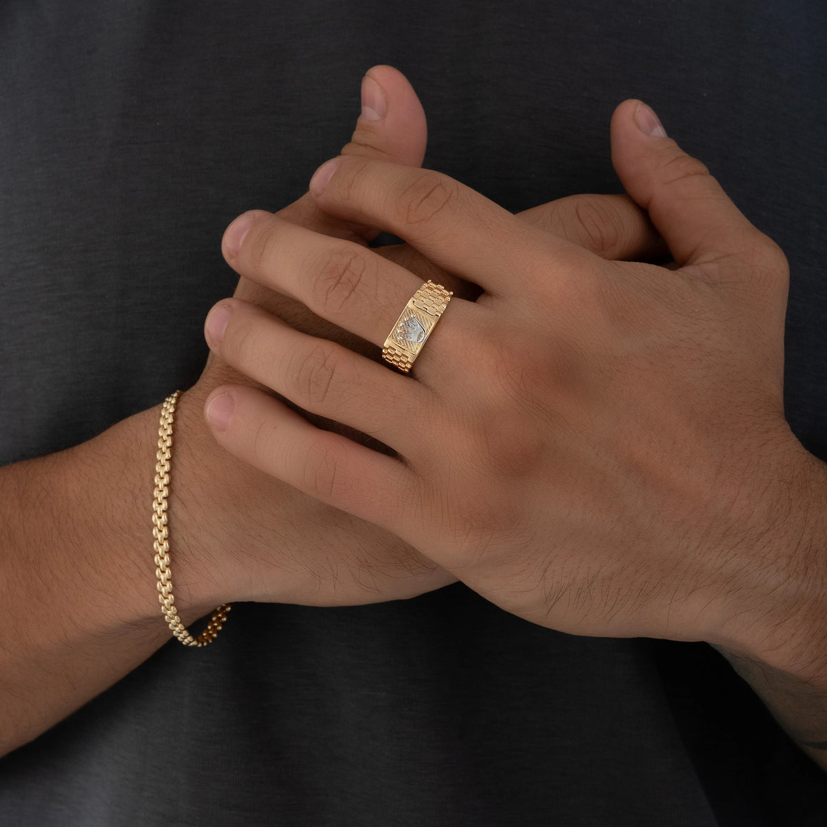 Anillo Corona Talla 10