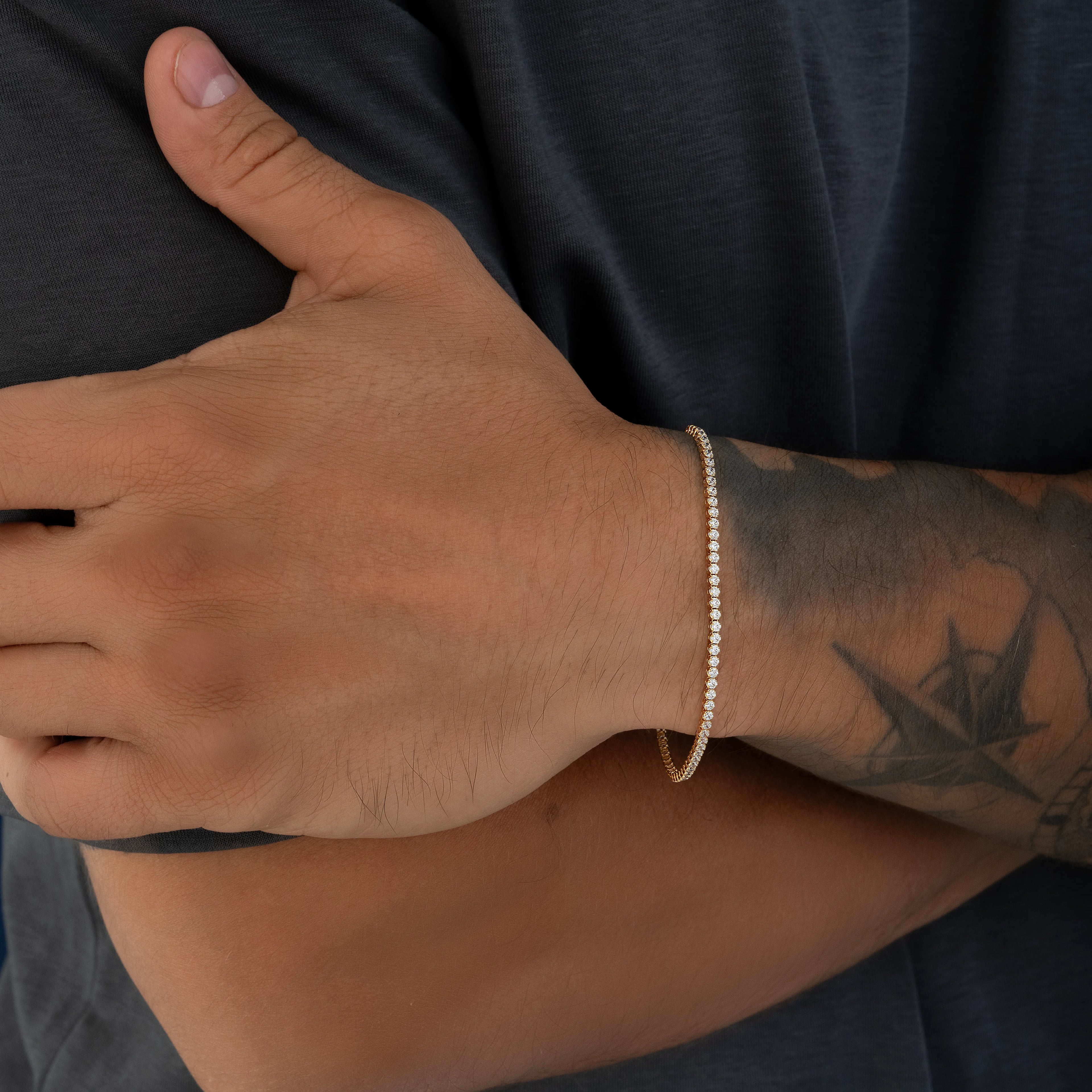 Pulsera Tejido Tennis 18.5cm