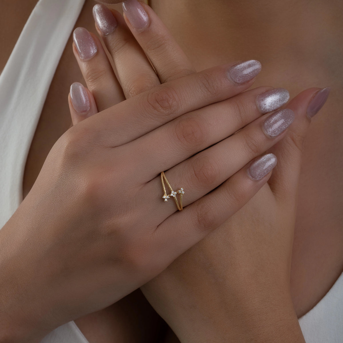 Anillo Flores Talla 8