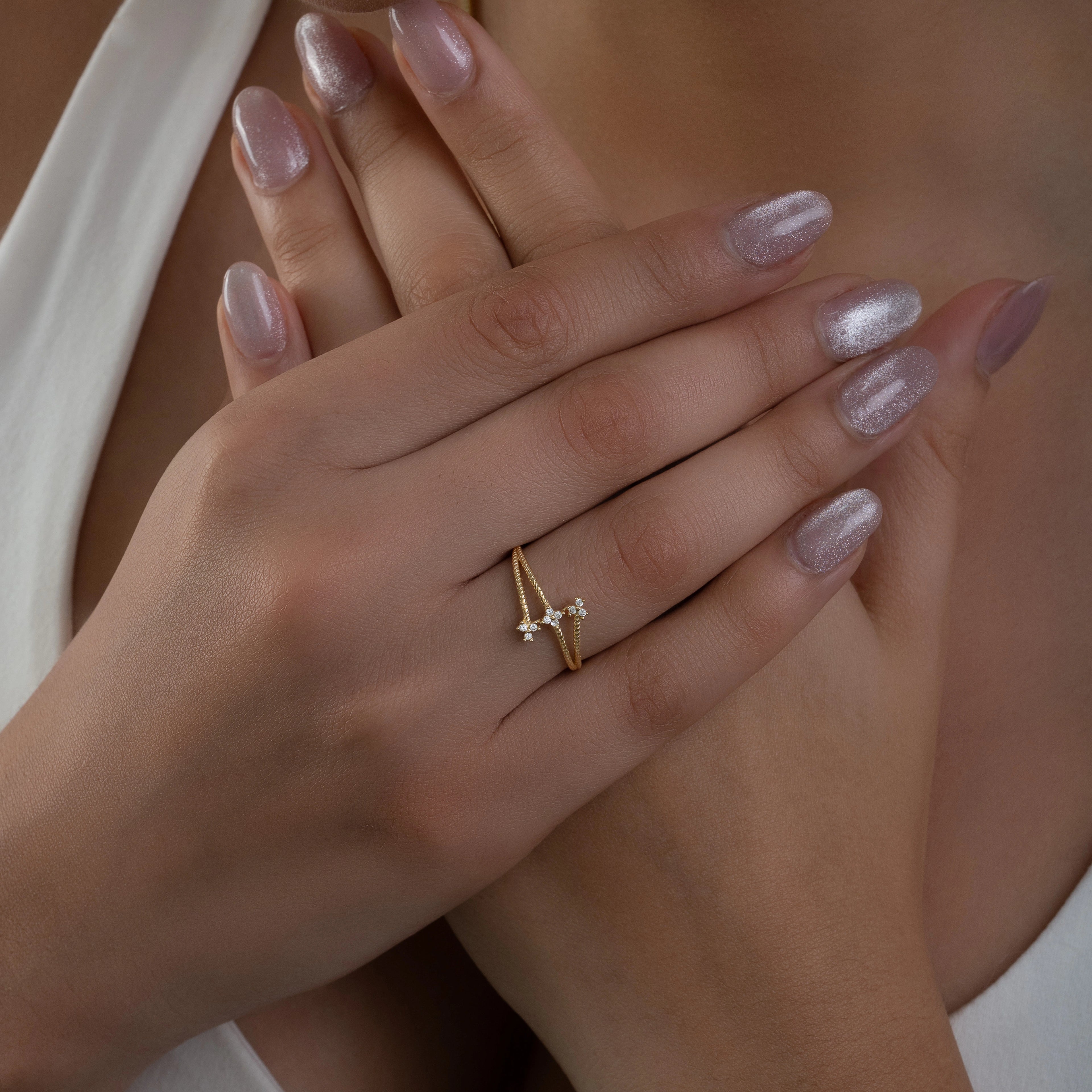 Anillo Flores Talla 8