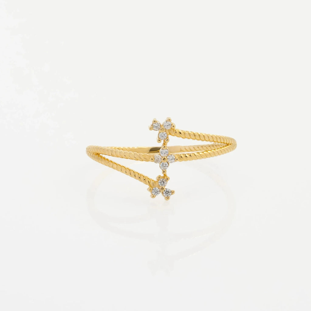 Anillo Flores Talla 8