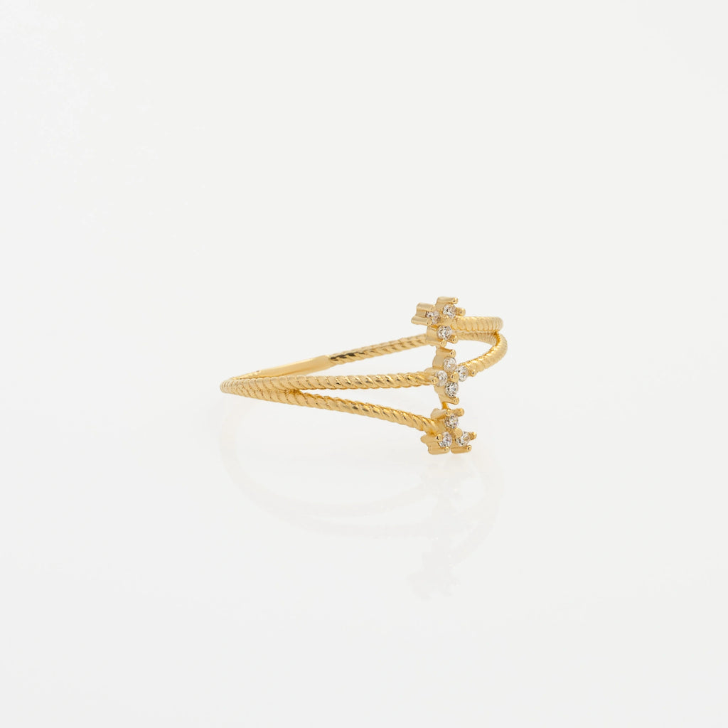 Anillo Flores Talla 8