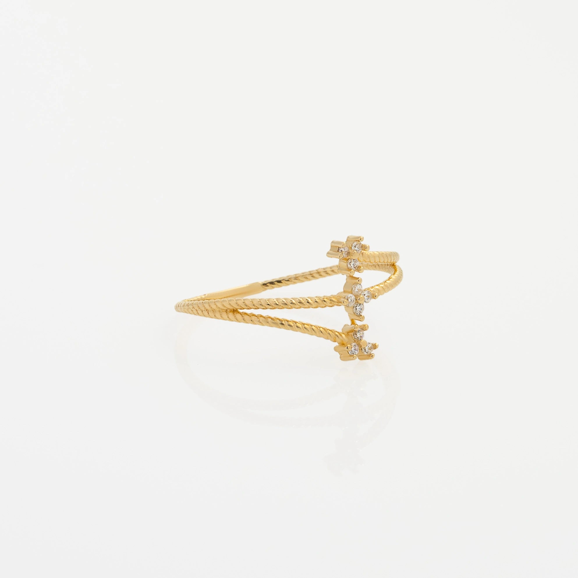 Anillo Flores Talla 8