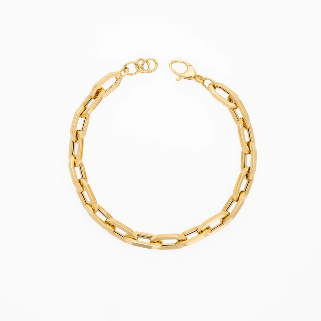 Pulsera Tejido Eslabon 18cm