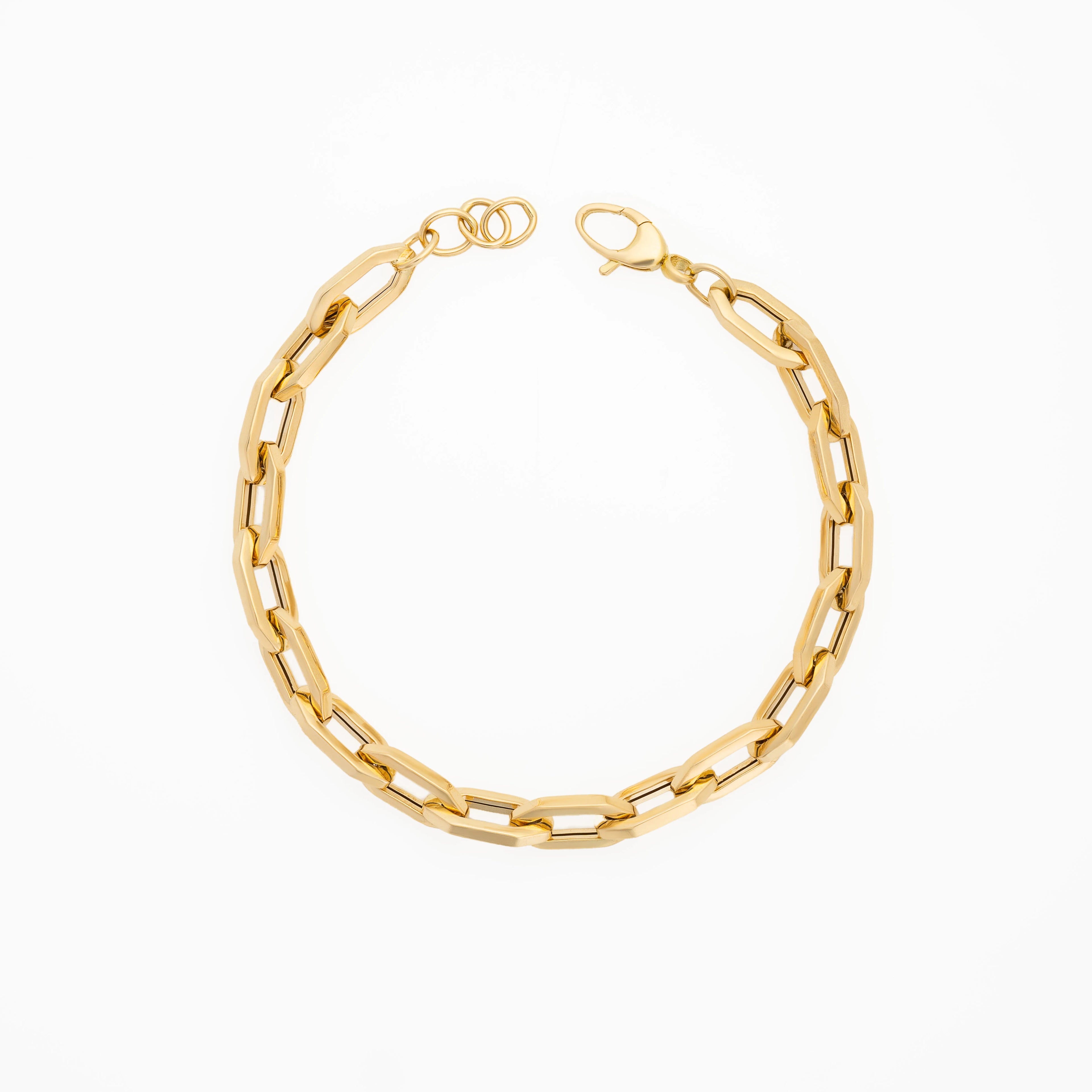 Pulsera Tejido Eslabon 18cm