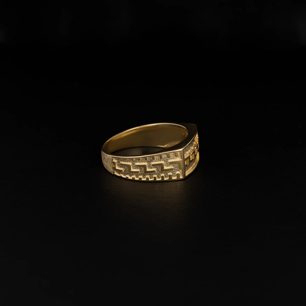 Anillo Azteca Talla 8 1/4