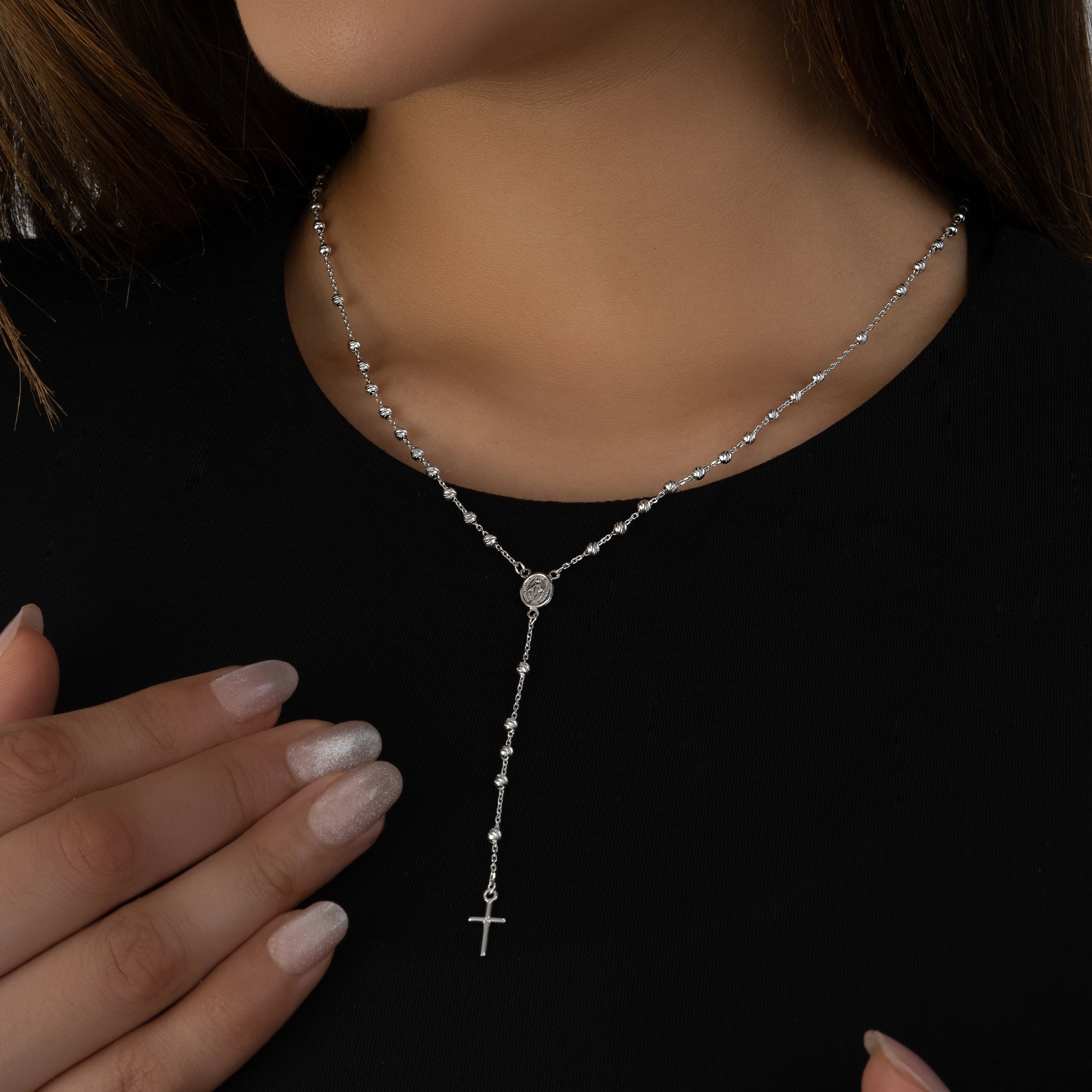 Rosario O.B Diamantado 45cm