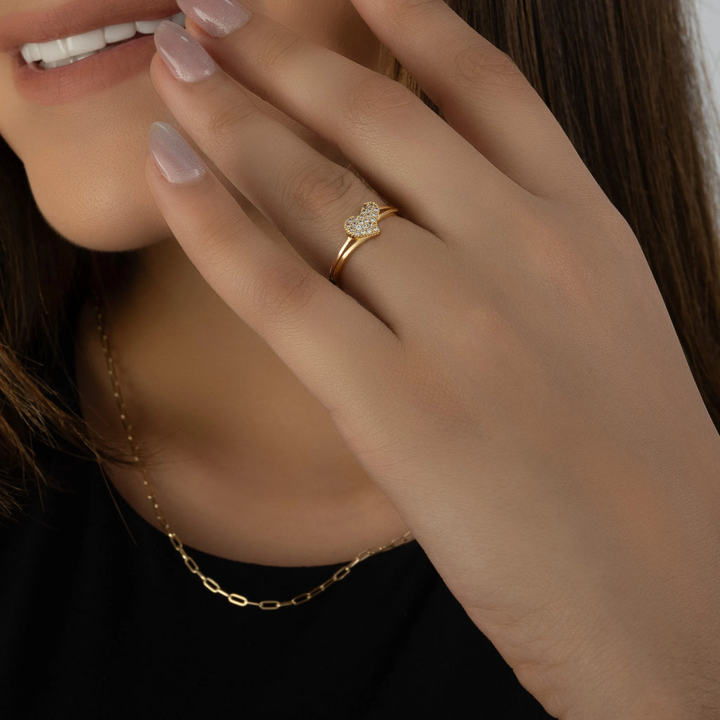 Anillo Corazon 7 1/2