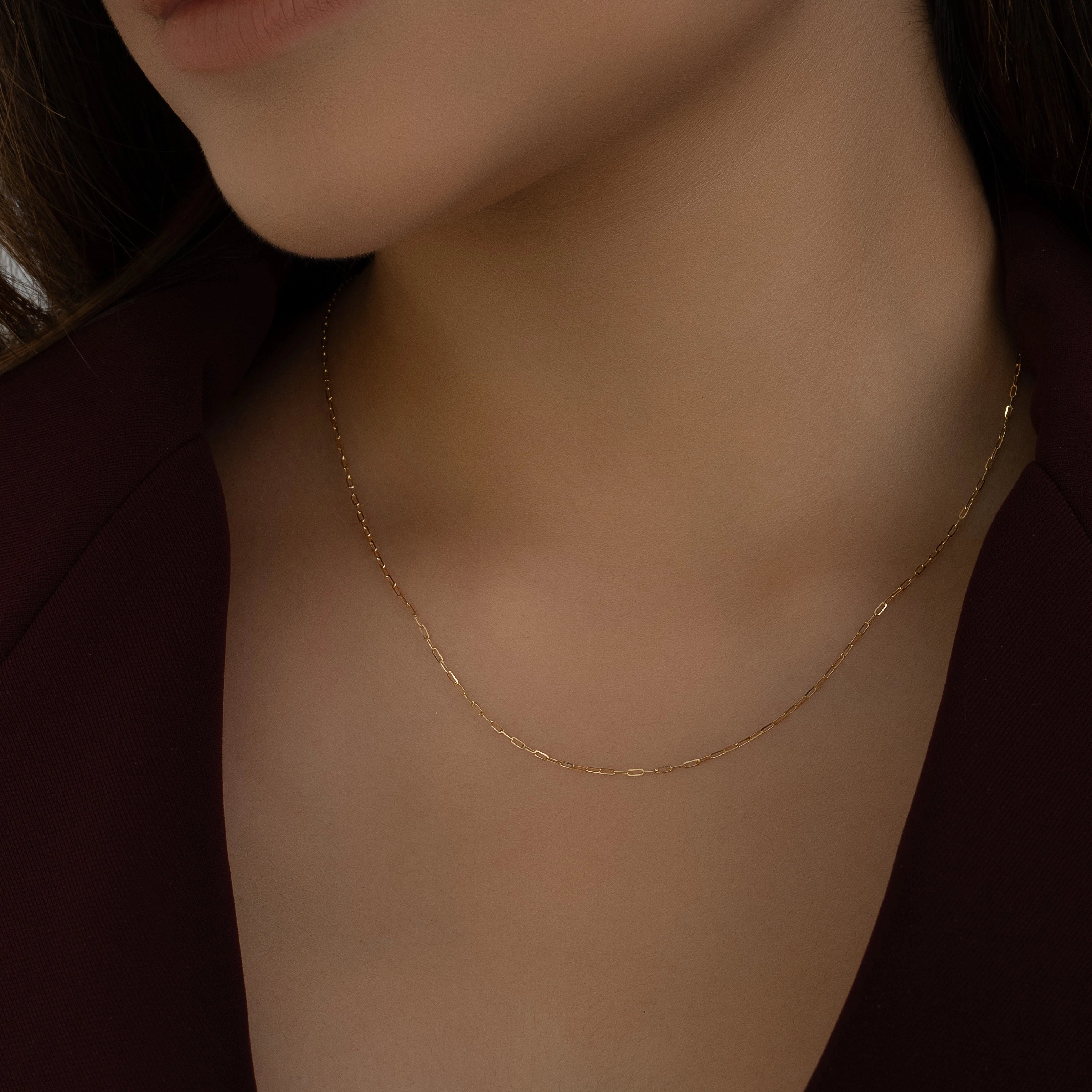 Cadena Tejido Paper Clip 45cm