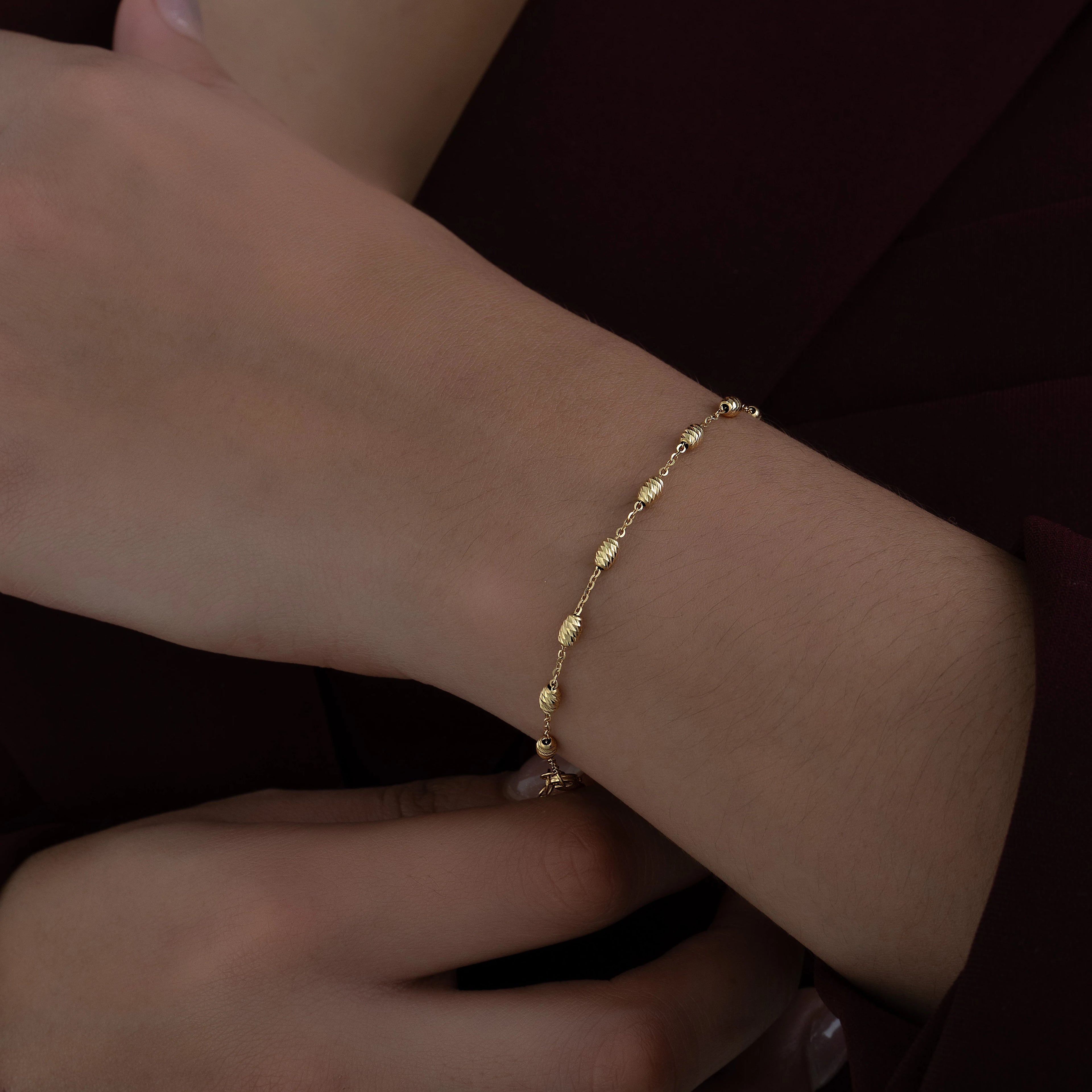 Pulsera Esferas Diamantadas