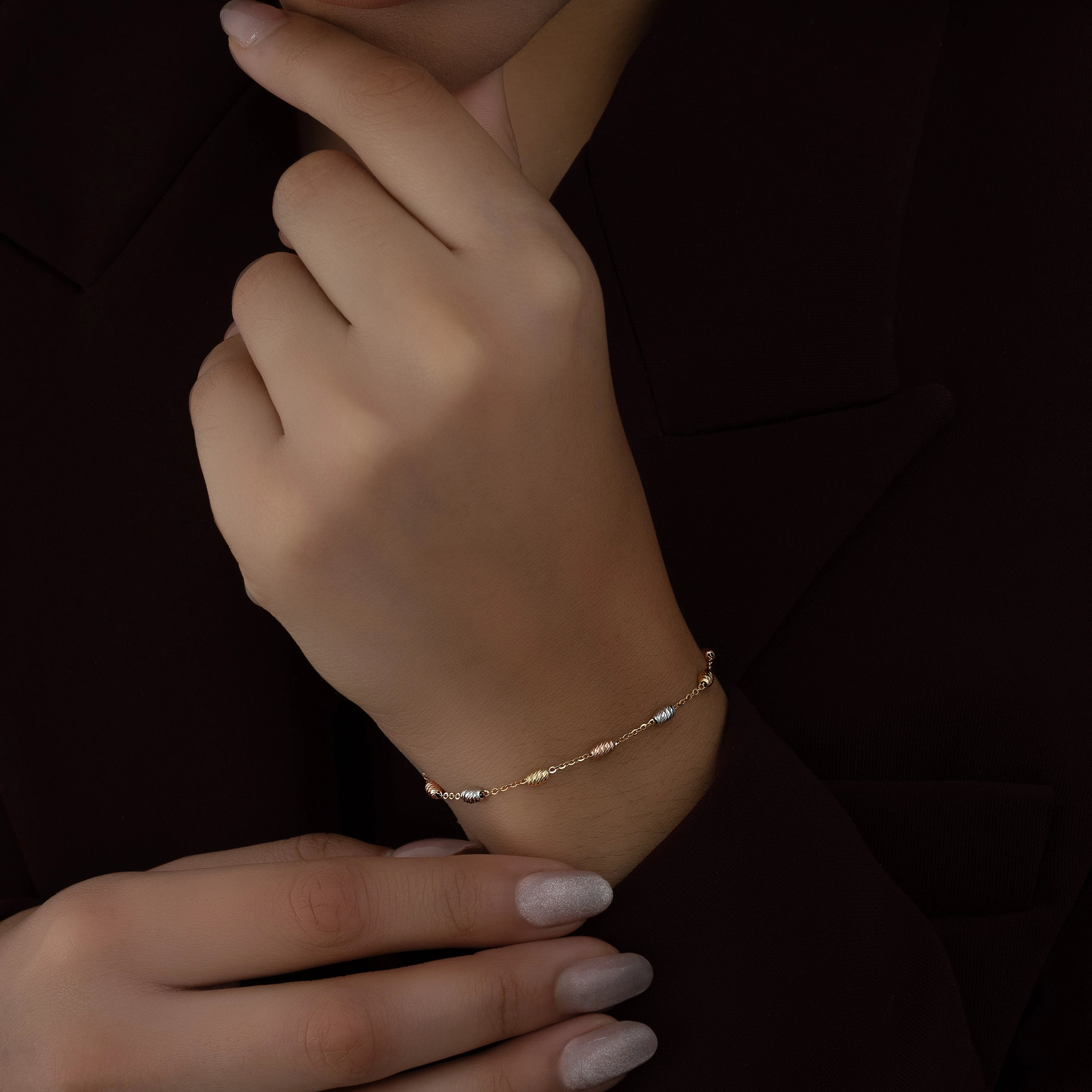 Pulsera Tres Oros 18cm