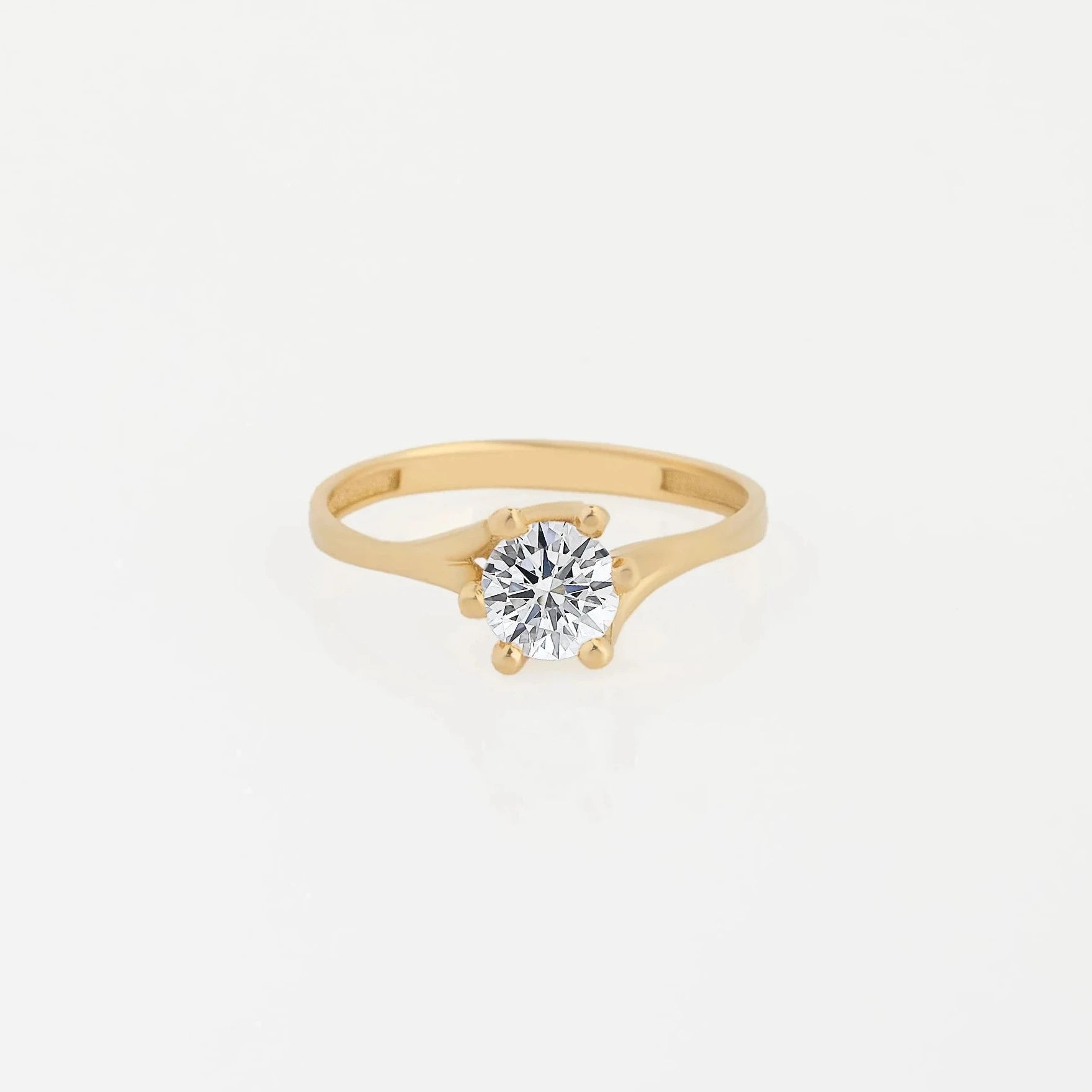 Anillo Solitario Twist 0.66ct
