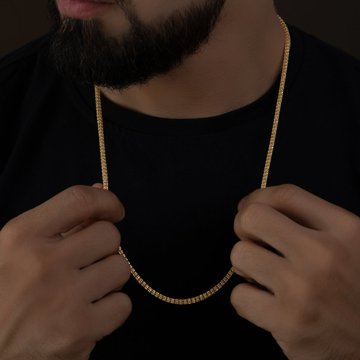 Cadena Bizantino Tejido  60cm