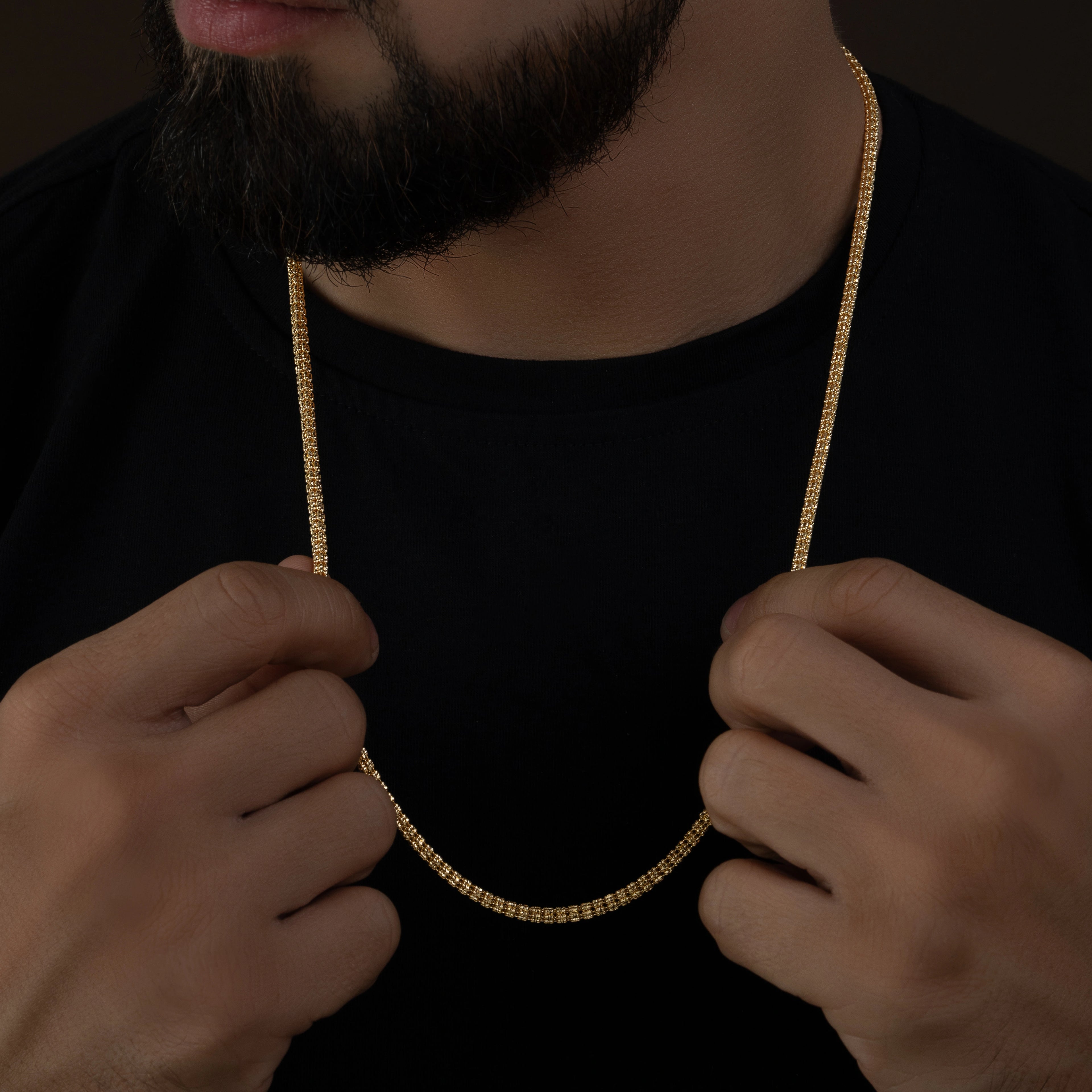 Cadena Bizantino Tejido  60cm