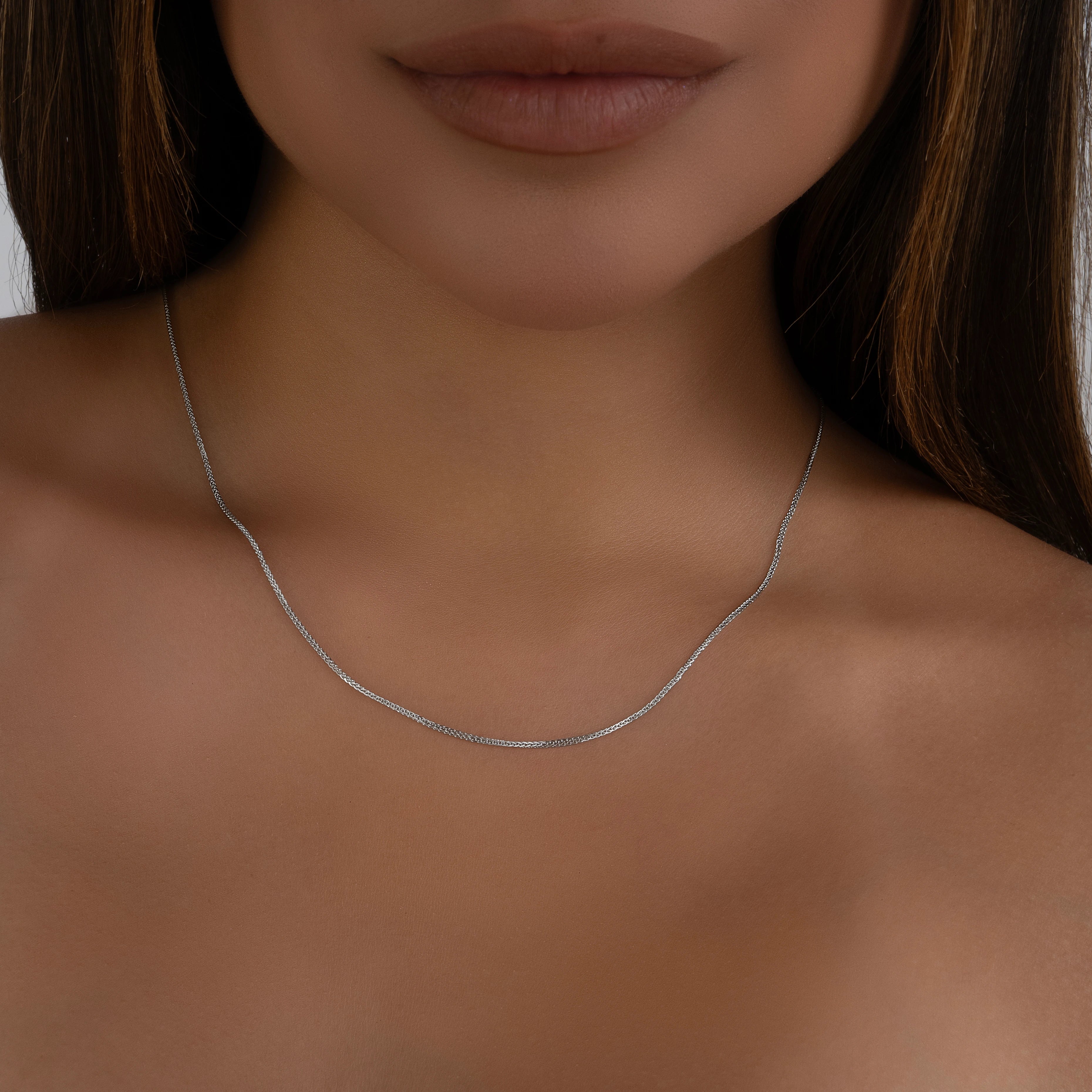 Cadena Tejido Espiga 45cm