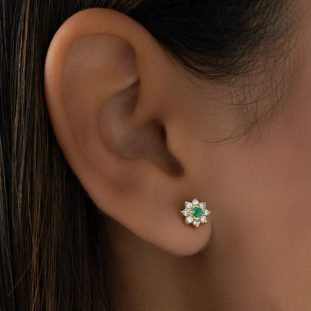 Topos Flor Diamantes 5mm