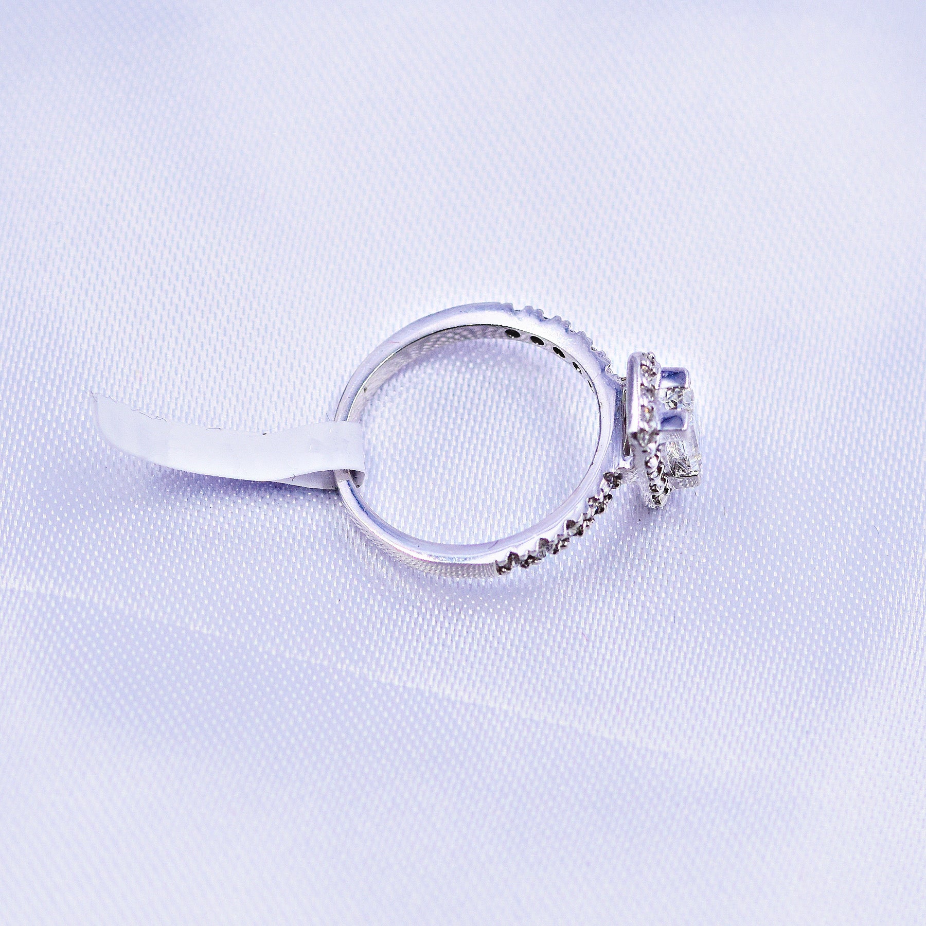 Anillo diamante baguette hot sale